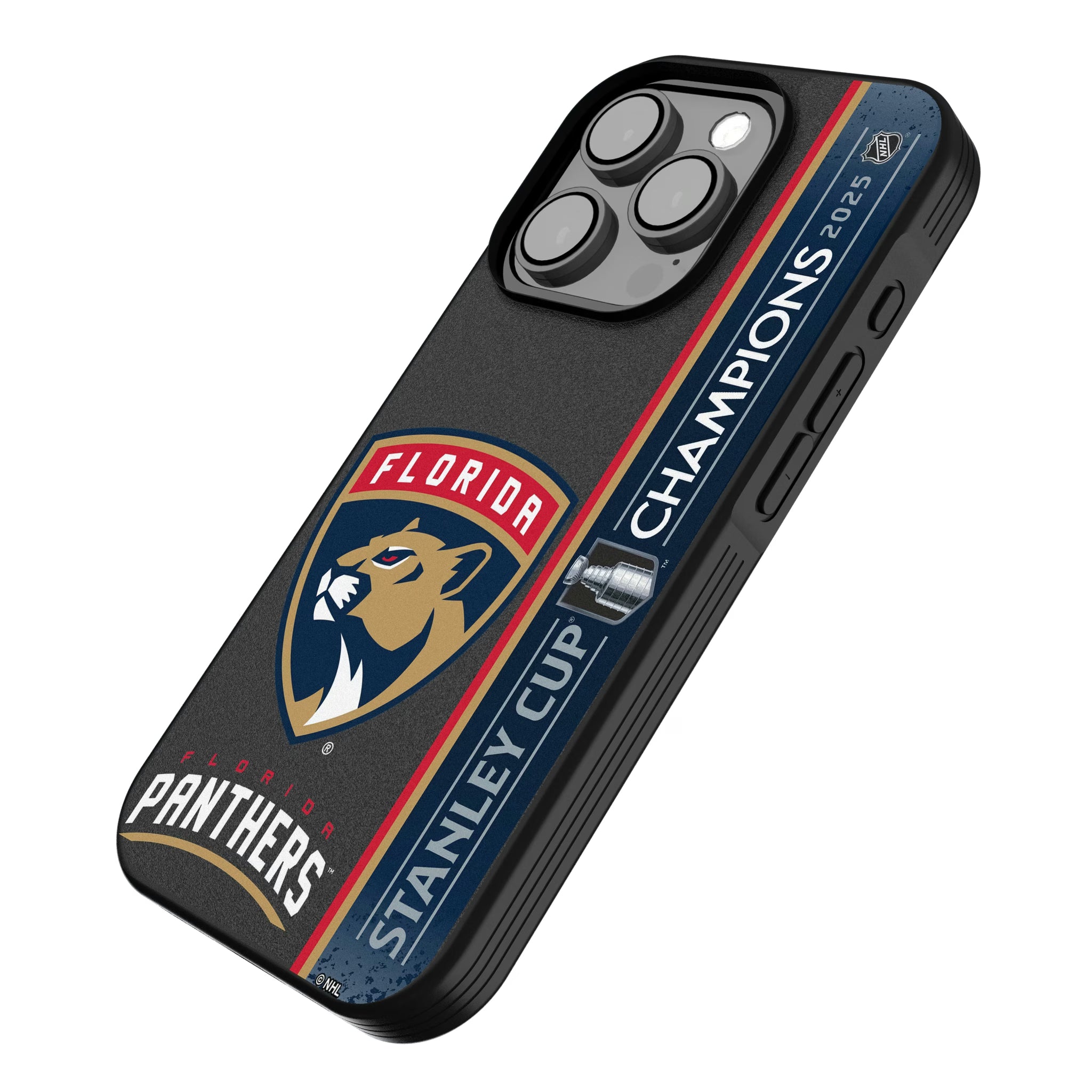 Florida Panthers 2025 Stanley Cup iPhone Bump Phone Case for Apple iPhone - Isometric View