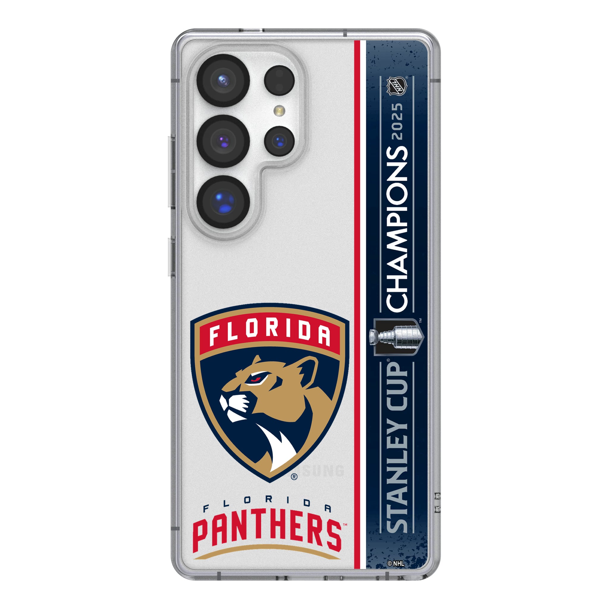 Florida Panthers 2025 Stanley Cup Galaxy Clear Phone Case for Samsung Galaxy