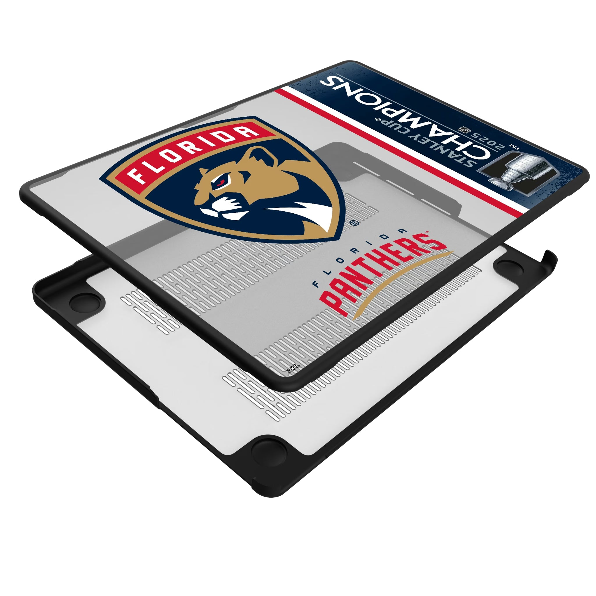 Florida Panthers 2025 Stanley Cup MacBook Laptop Case for Apple MacBook - Isometric View#Device_MacBook Pro (14-inch, 2021) / MacBook Pro (14-inch, 2023) / MacBook Pro (14-inch, 2024)