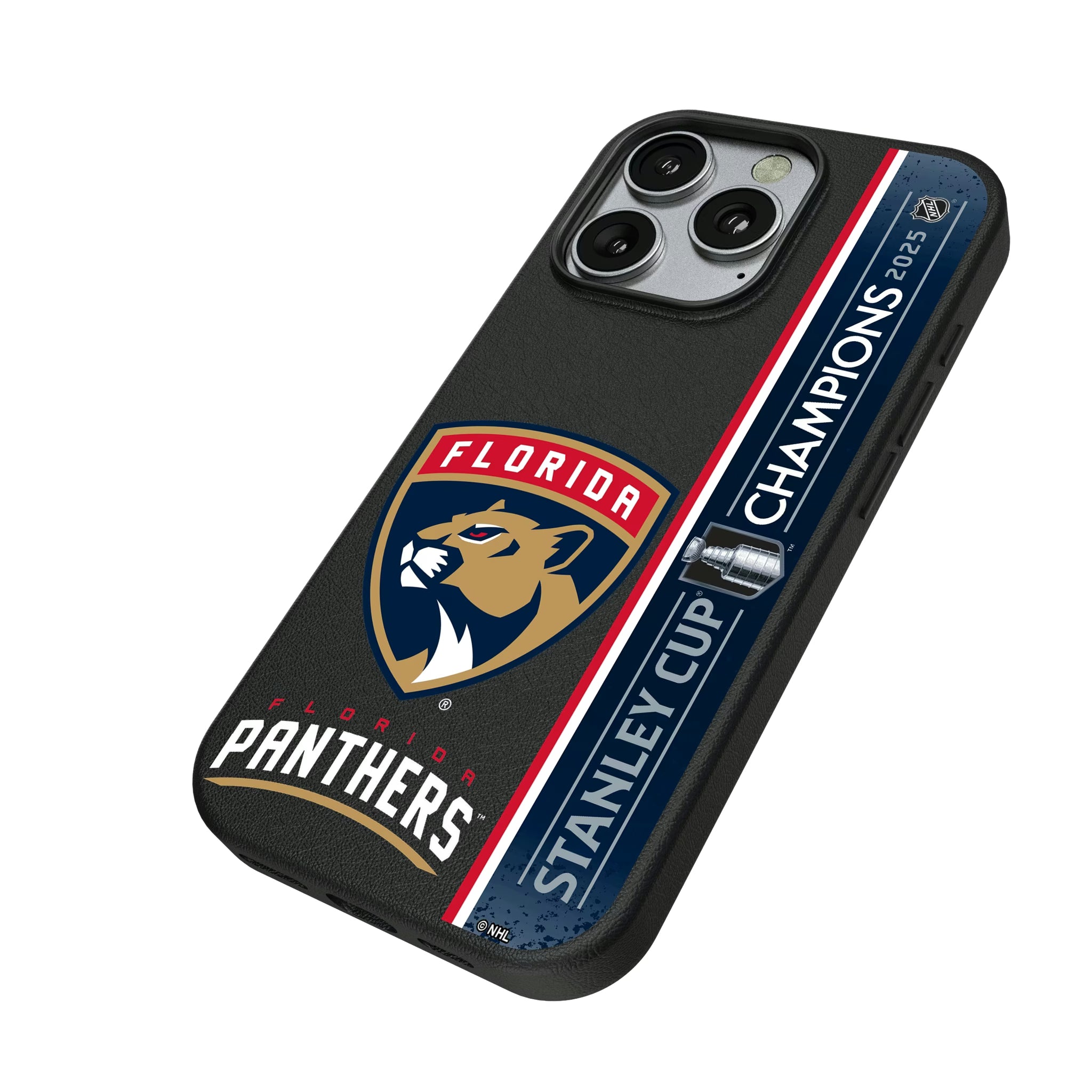 Florida Panthers 2025 Stanley Cup iPhone MagSafe Compatible Phone Case for Apple iPhone - Isometric View