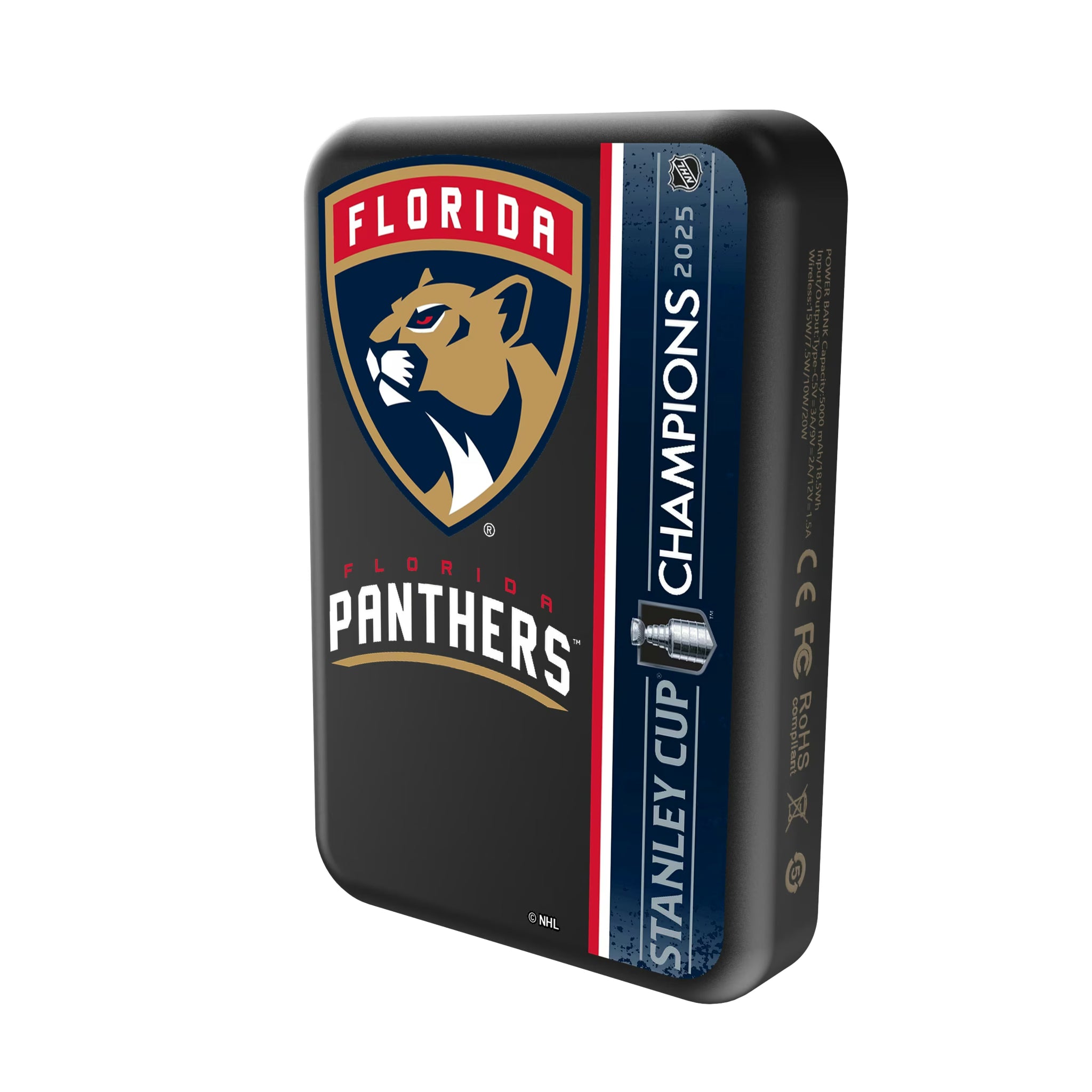 Florida Panthers 2025 Stanley Cup Wireless Mag Power Bank