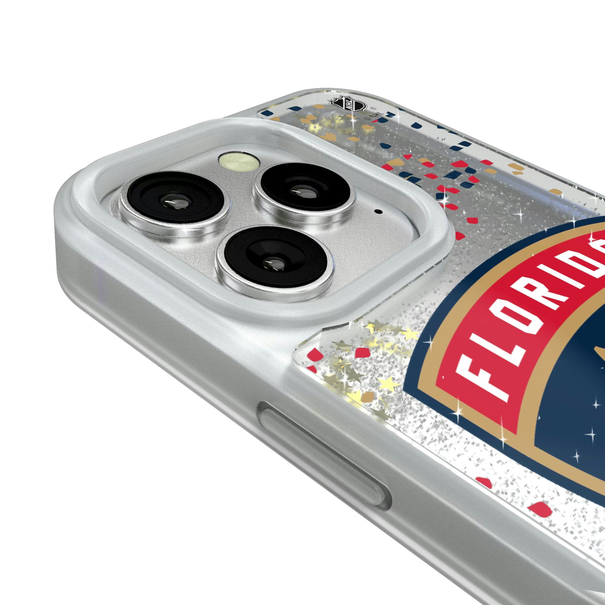 Florida Panthers Confetti iPhone Glitter Phone Case for Apple iPhone - Detail#Device_iPhone 16 Pro