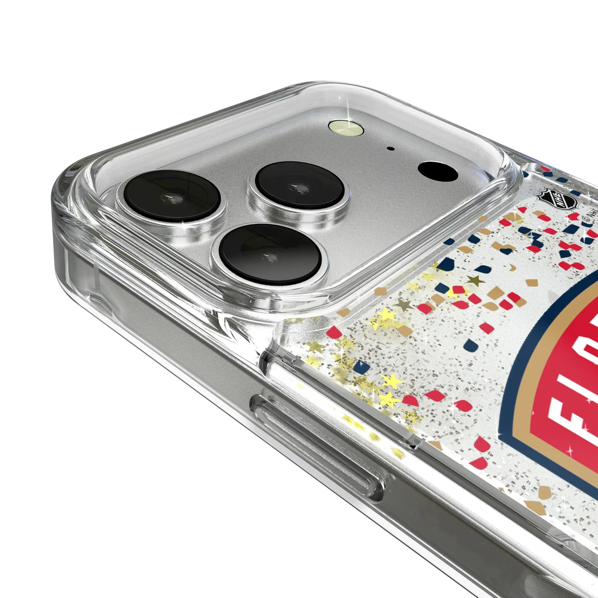 Florida Panthers Confetti iPhone Glitter Phone Case for Apple iPhone - Detail