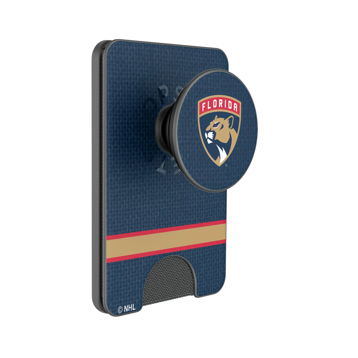 Florida Panthers Endzone Solid Popsockets Wallet Magnetic