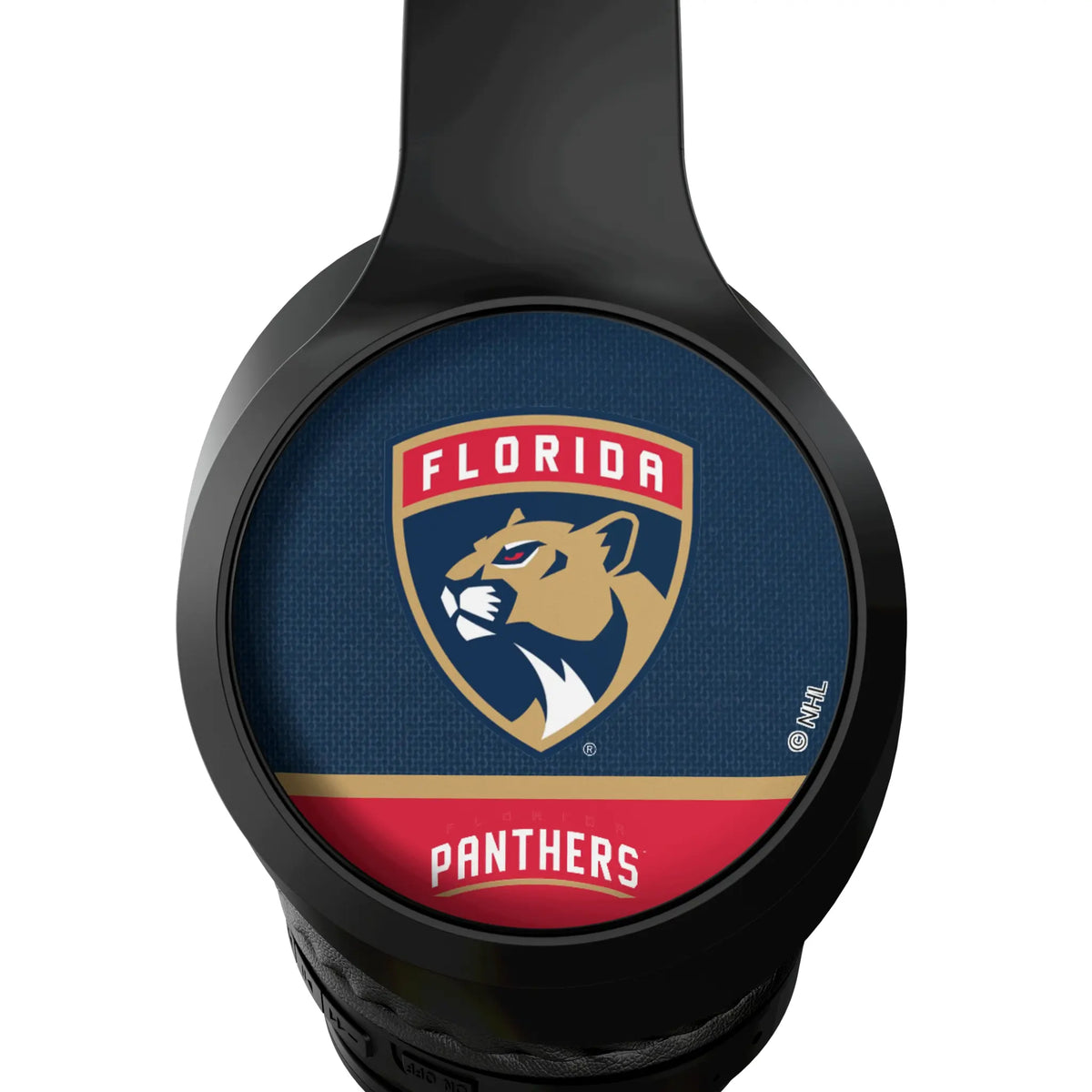 Florida Panthers Endzone Solid Wireless Over-Ear Headphones With Case - Detail