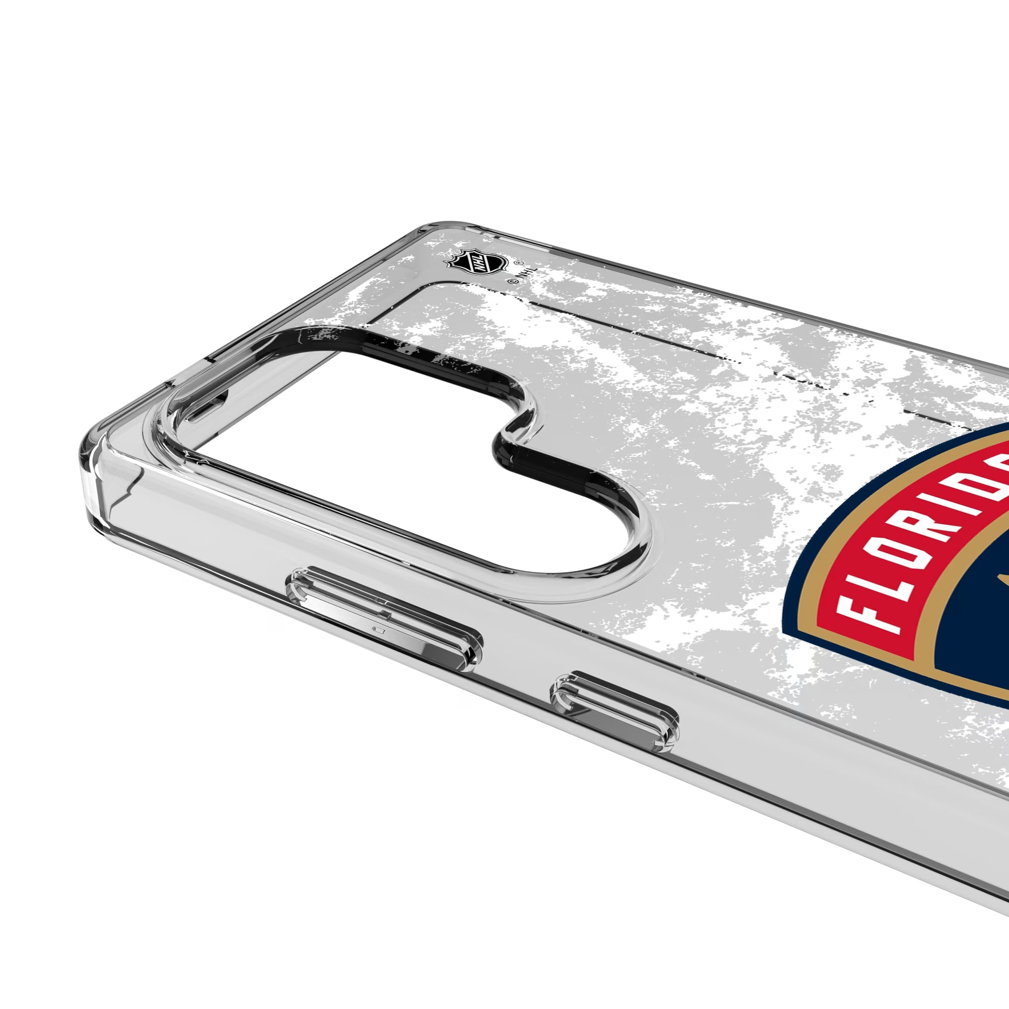 Florida Panthers Ice Stripe Galaxy Clear Phone Case for Samsung Galaxy - Detail