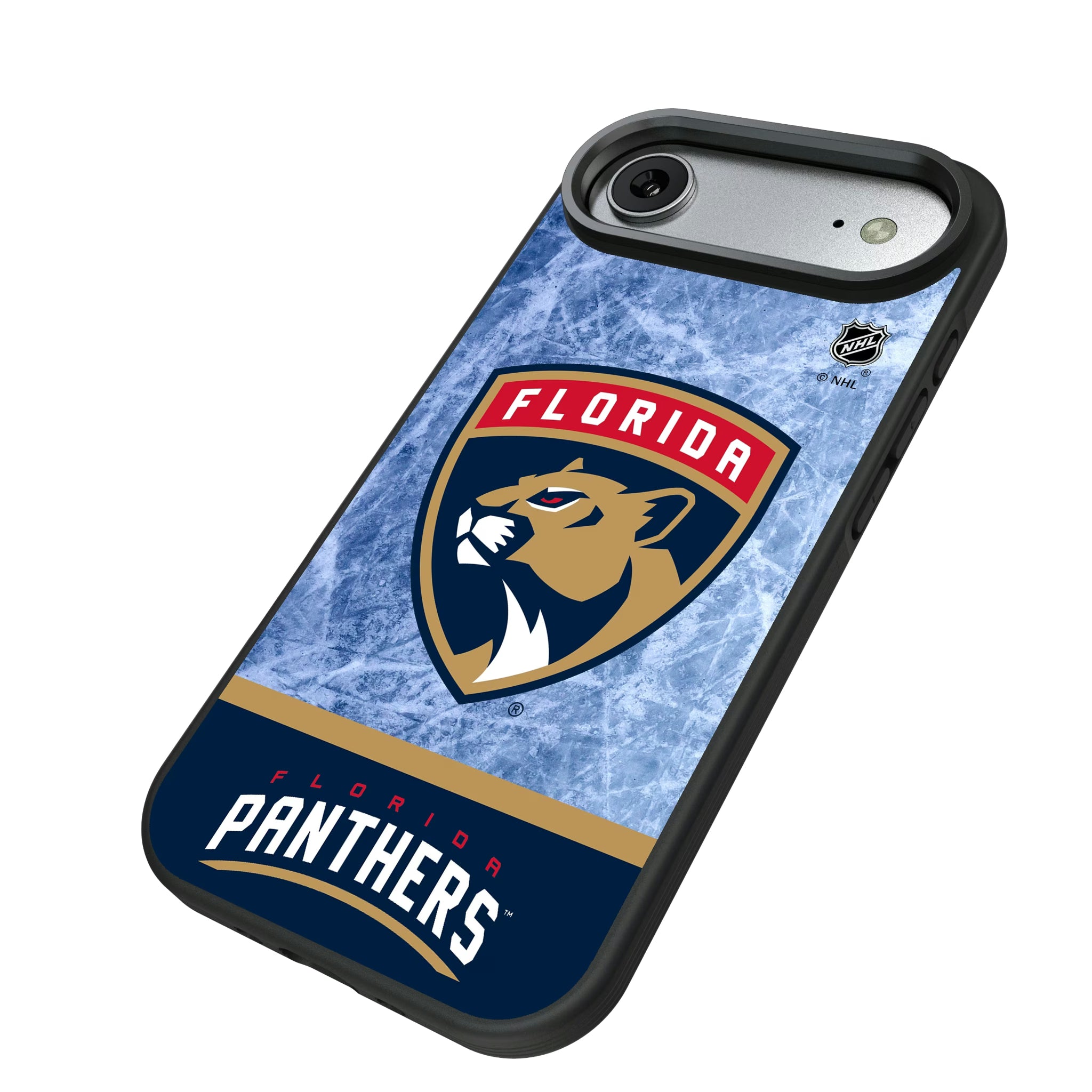 Florida Panthers Ice Wordmark iPhone Bump Phone Case for Apple iPhone - Isometric View#Device_iPhone Air