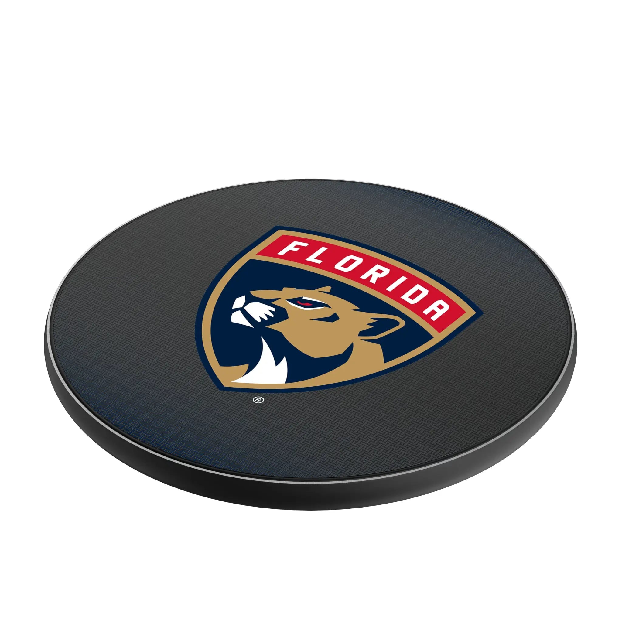 Florida Panthers Linen 15-Watt Wireless Charger - Isometric View
