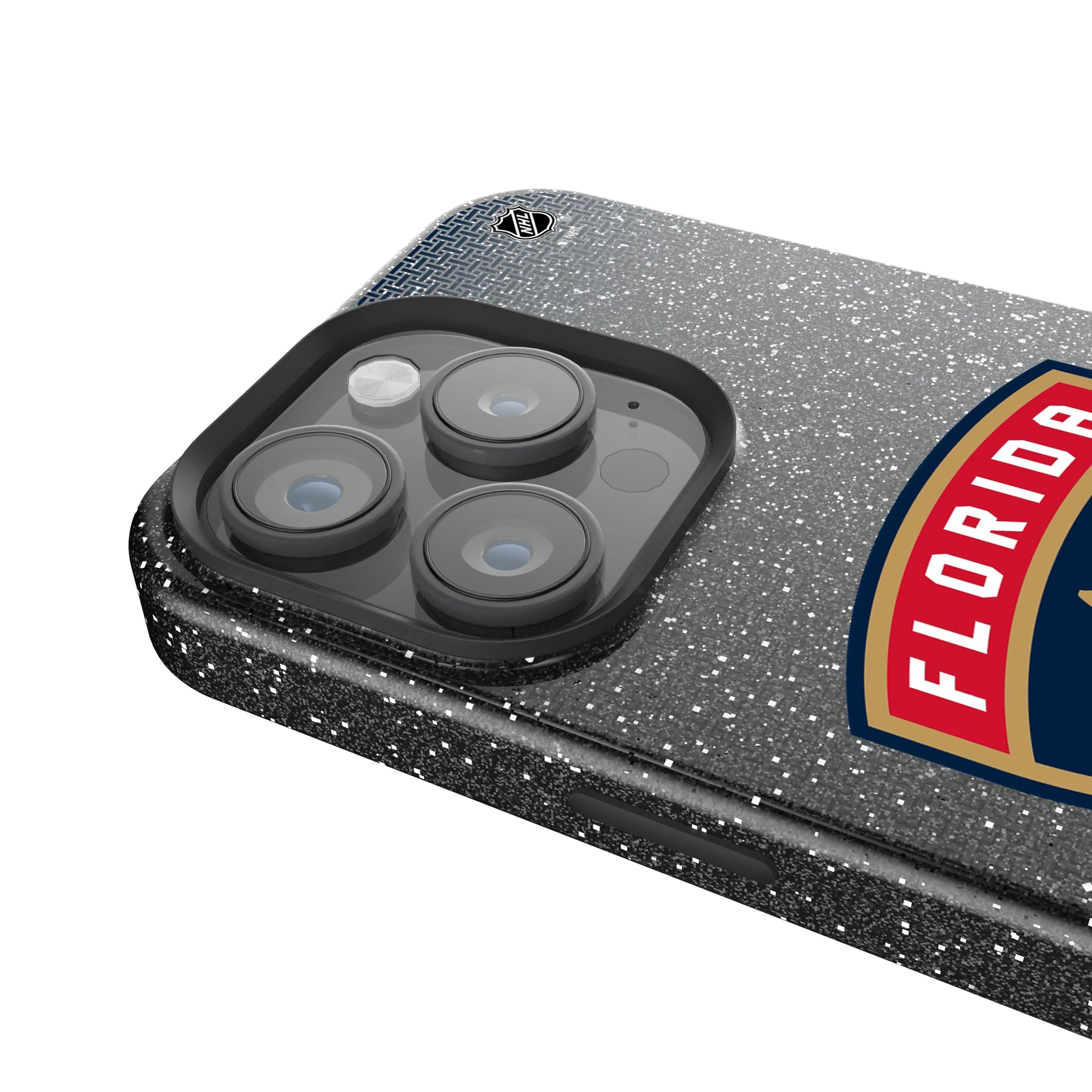 Florida Panthers Linen iPhone Bling Phone Case for Apple iPhone - Detail