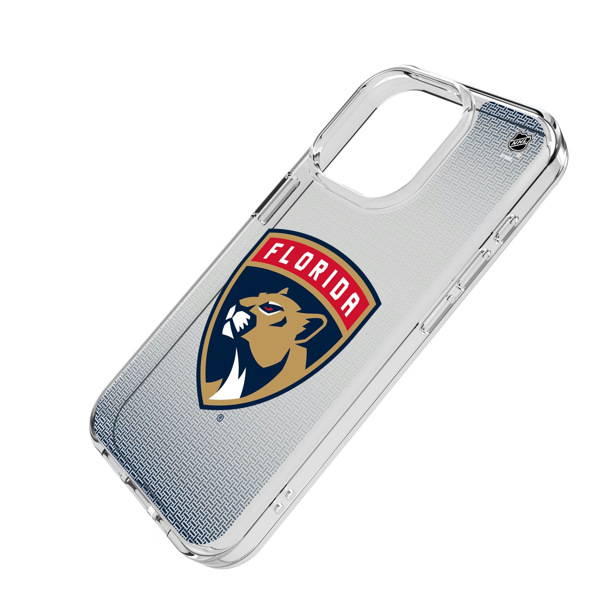 Florida Panthers Linen iPhone Clear Phone Case for Apple iPhone - Isometric View