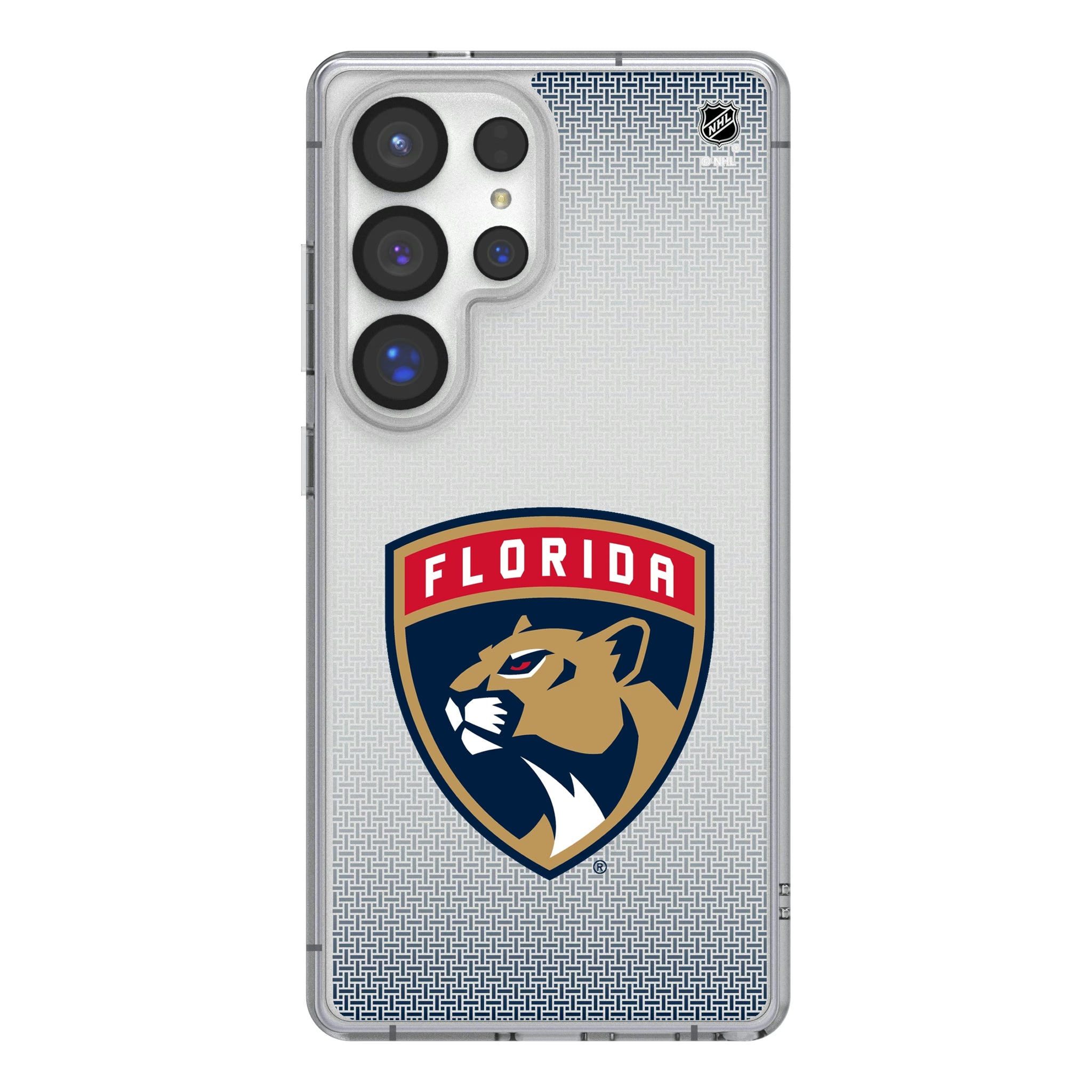 Florida Panthers Linen Galaxy Clear Phone Case for Samsung Galaxy