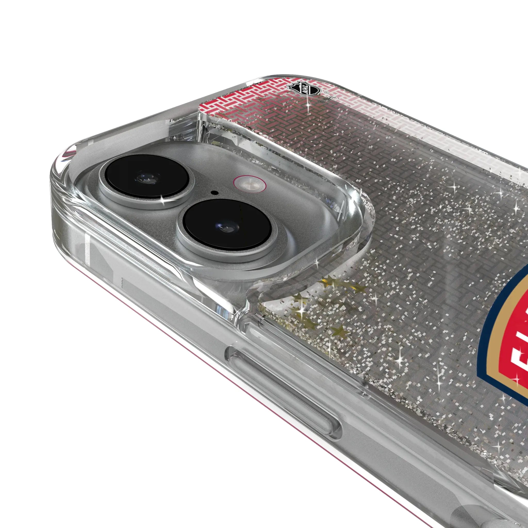 Florida Panthers Linen iPhone Glitter Phone Case for Apple iPhone - Detail