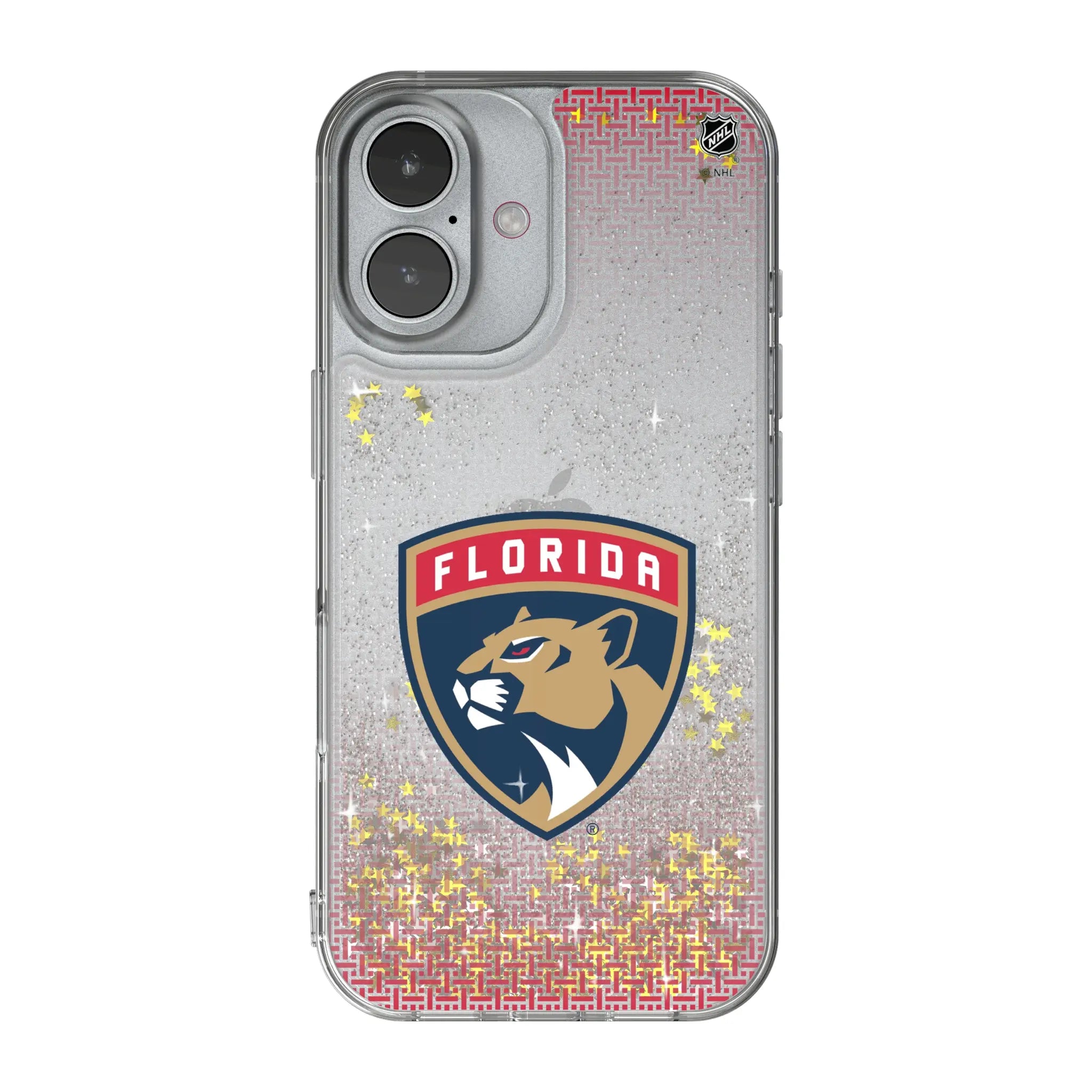Florida Panthers Linen iPhone Glitter Phone Case for Apple iPhone