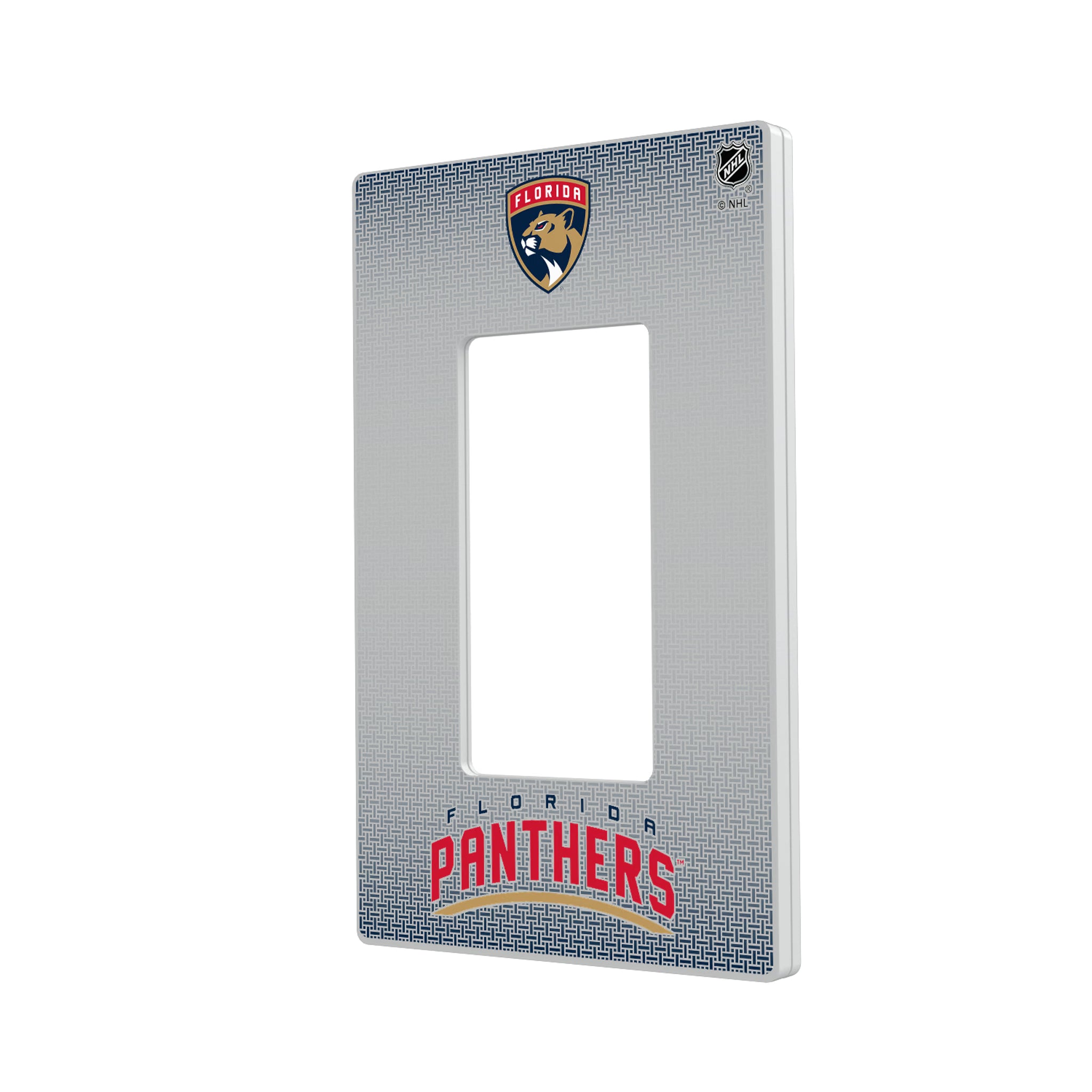 Florida Panthers Linen Hidden-Screw Light Switch Plate#Style_Single Rocker