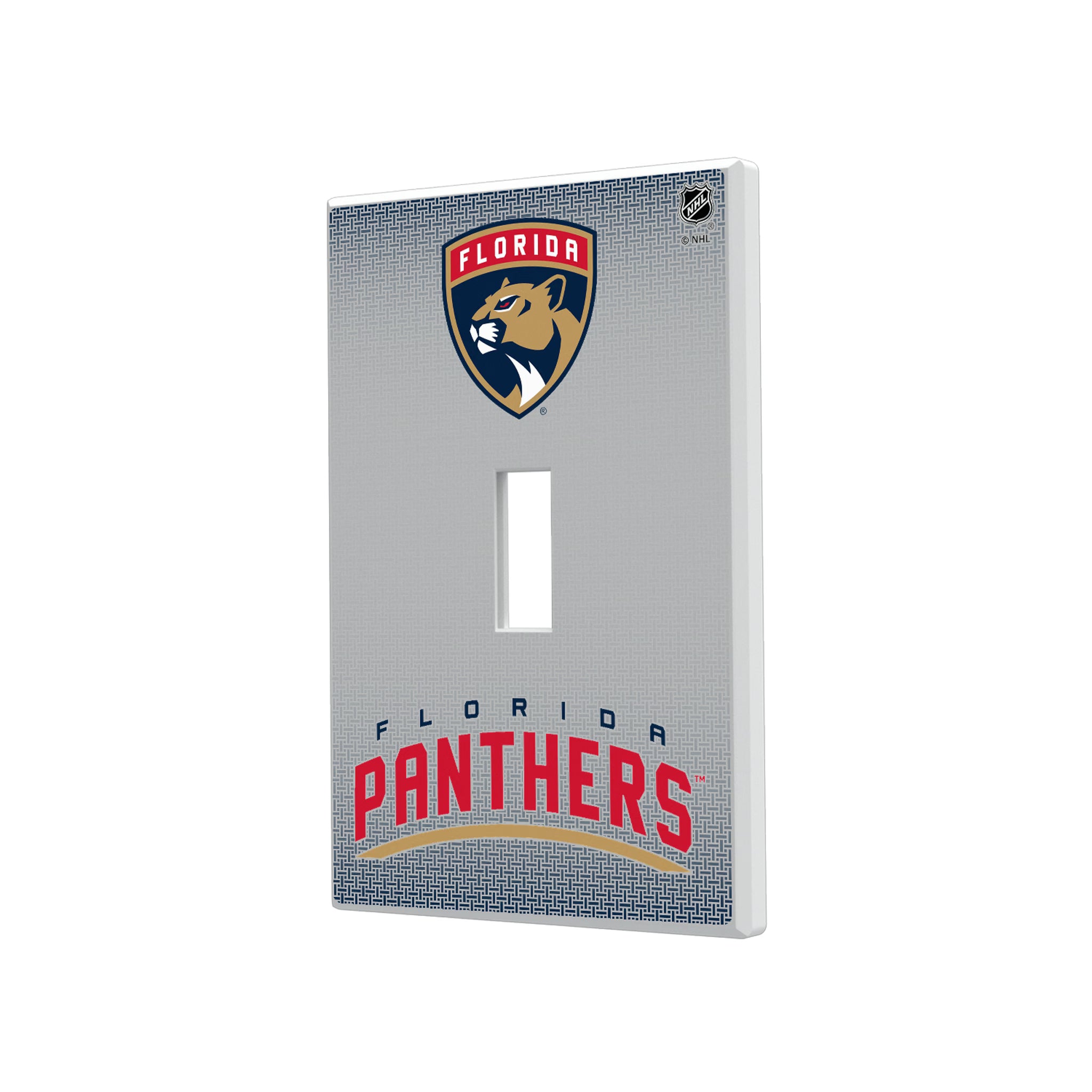 Florida Panthers Linen Hidden-Screw Light Switch Plate#Style_Single Toggle