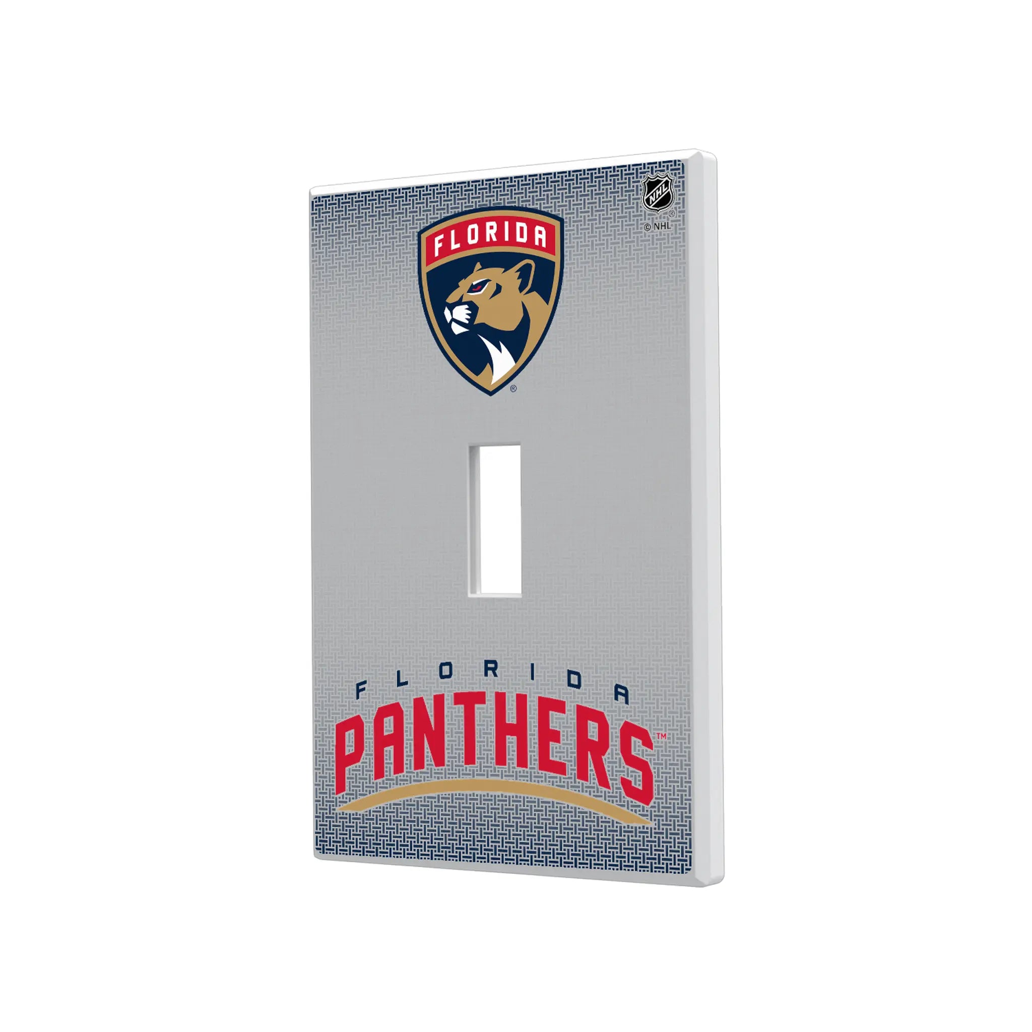 Florida Panthers Linen Hidden-Screw Light Switch Plate#Style_Single Toggle