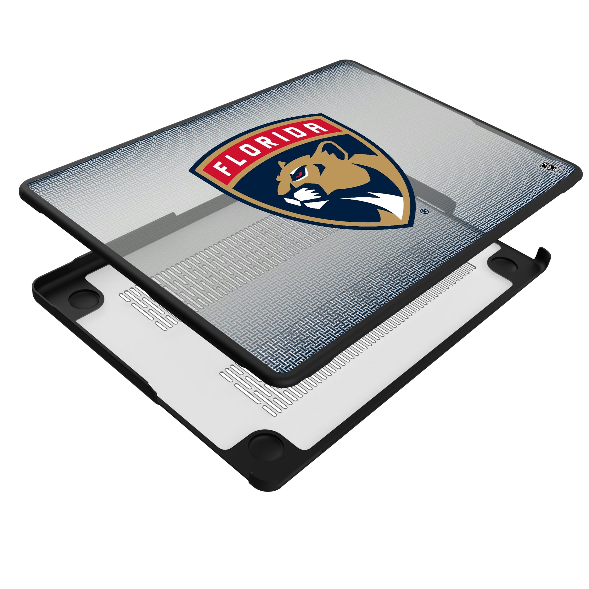 Florida Panthers Linen MacBook Laptop Case for Apple MacBook - Isometric View#Device_MacBook Pro (14-inch, 2021) / MacBook Pro (14-inch, 2023) / MacBook Pro (14-inch, 2024)