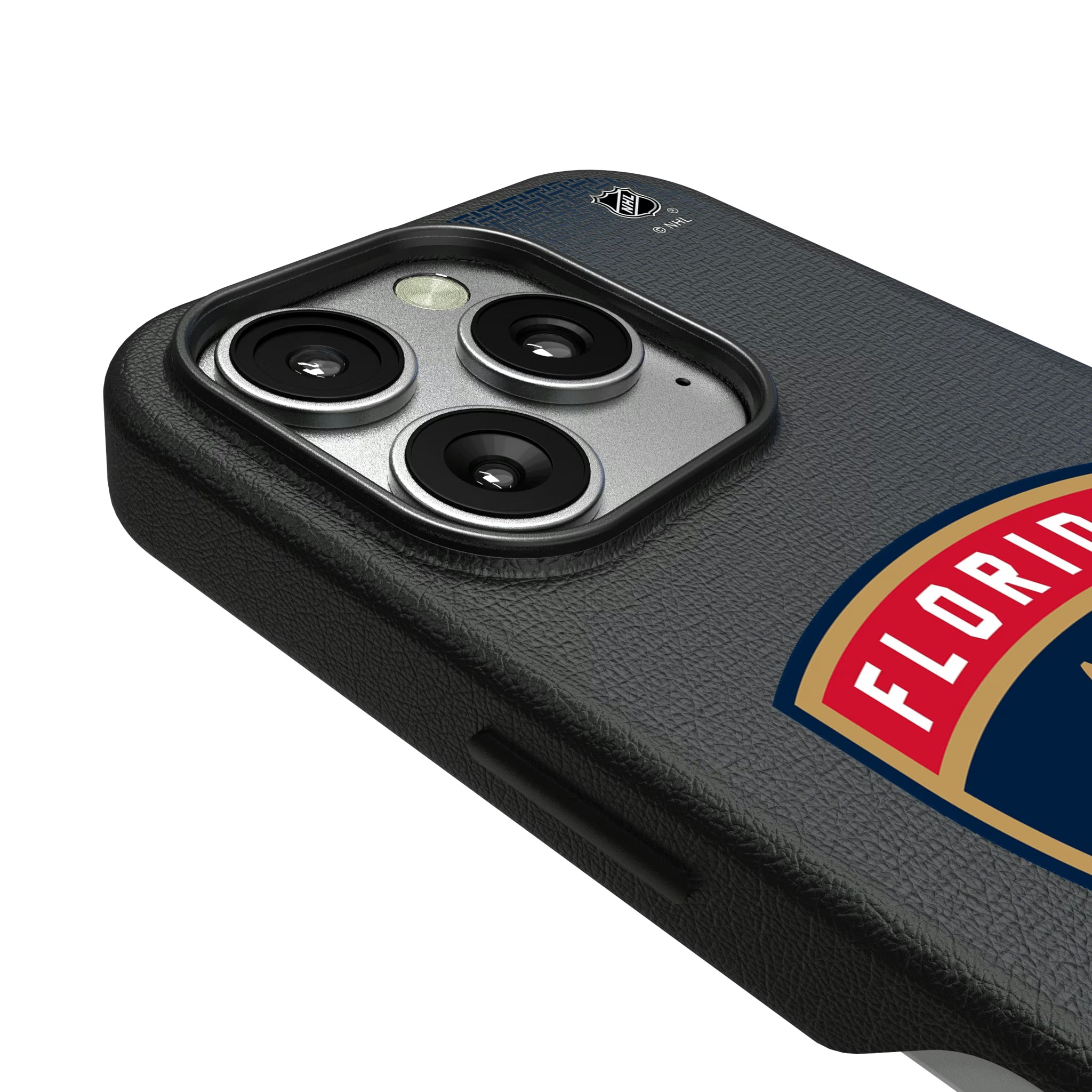 Florida Panthers Linen iPhone MagSafe Compatible Phone Case for Apple iPhone - Detail