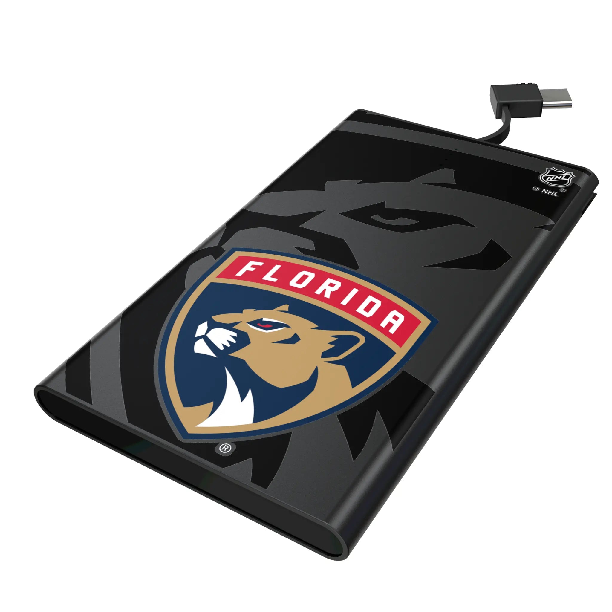 Florida Panthers Monocolor Tilt 5000mAh Flat Power Bank
