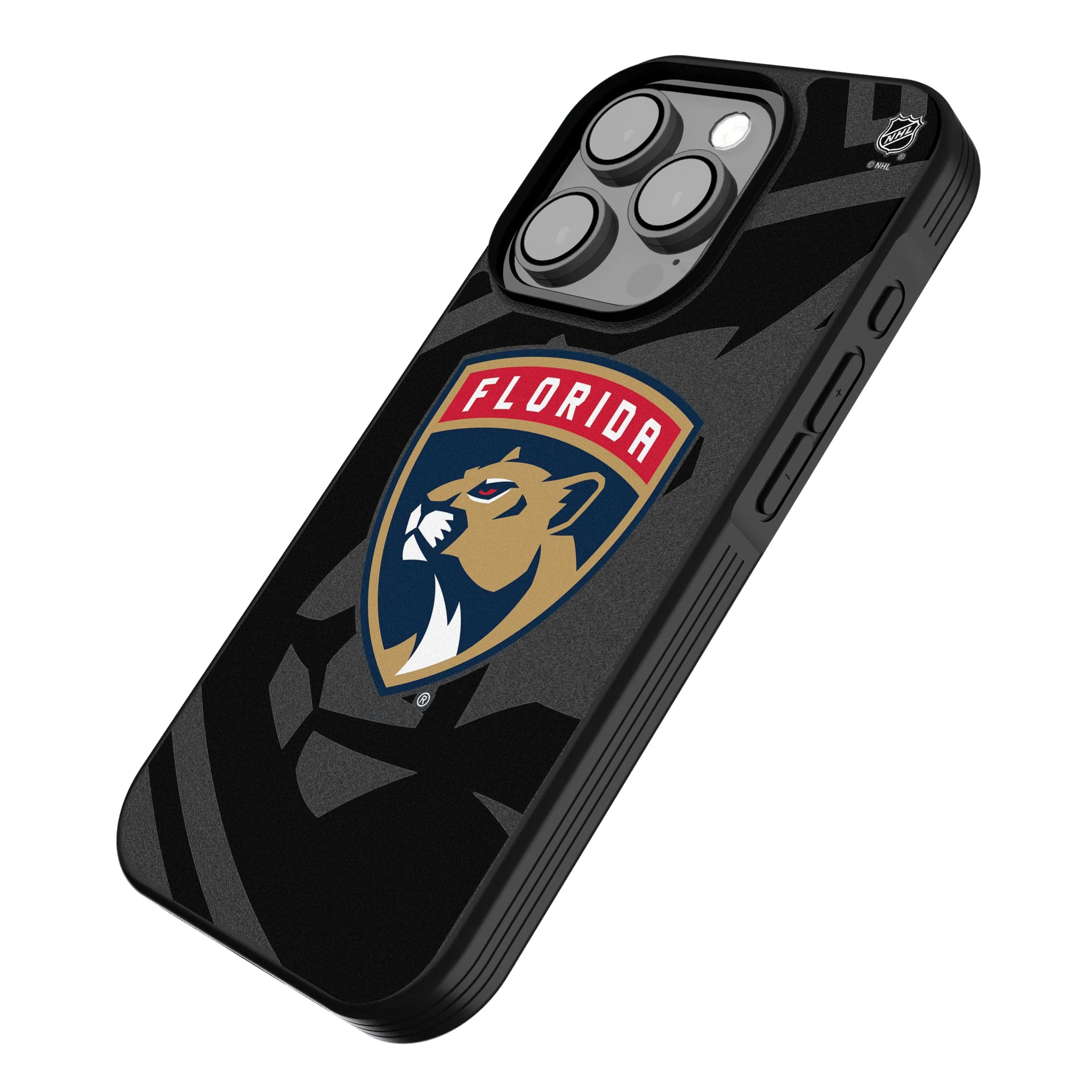 Florida Panthers Monocolor Tilt iPhone Bump Phone Case for Apple iPhone - Isometric View
