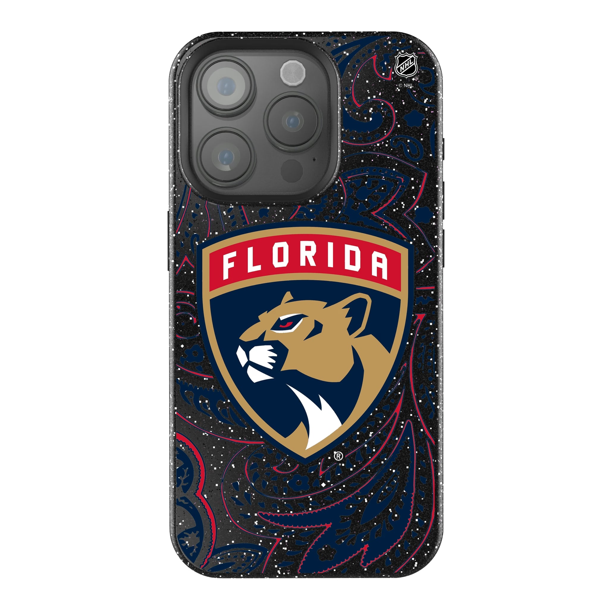 Florida Panthers Paisley iPhone Bling Phone Case for Apple iPhone