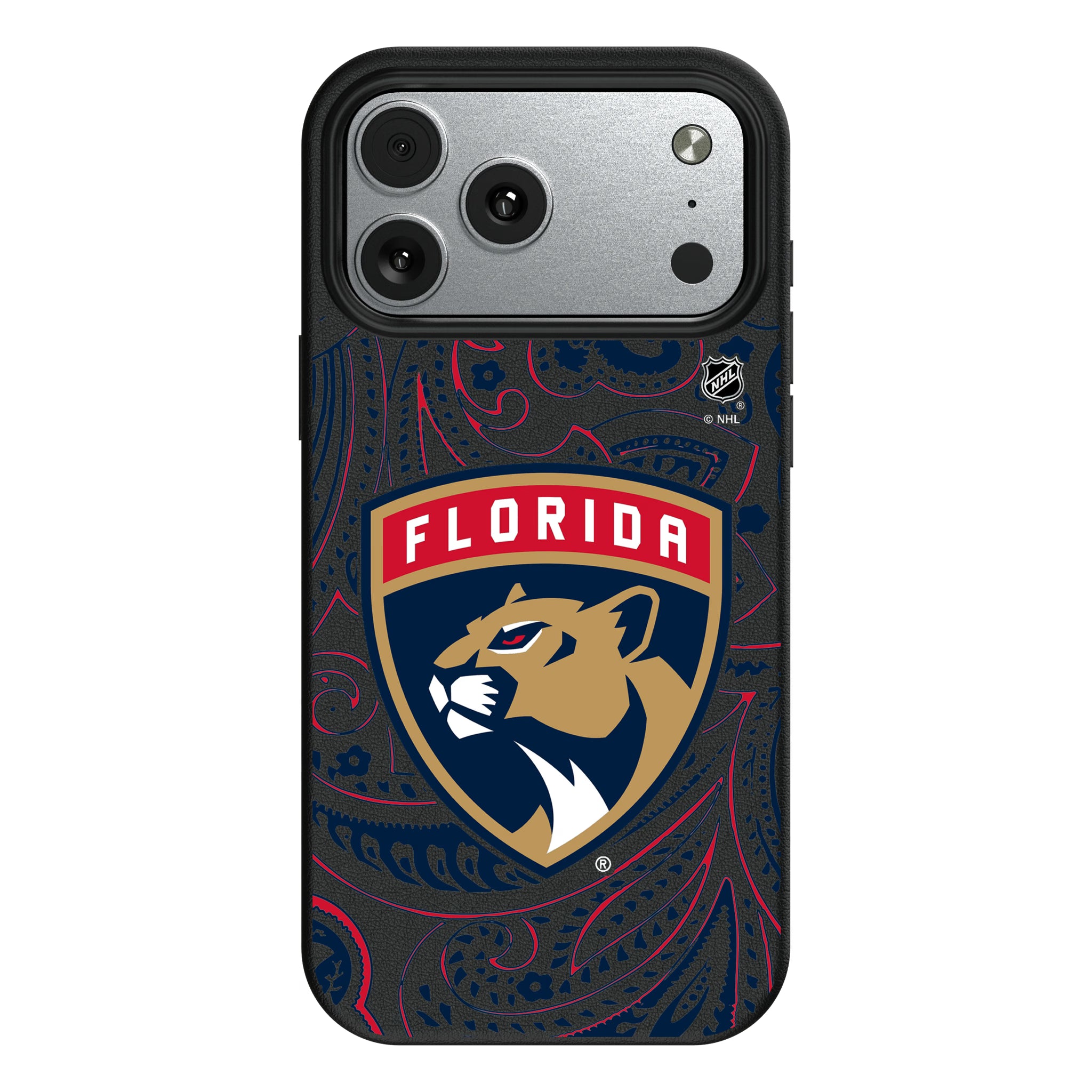 Florida Panthers Paisley iPhone MagSafe Compatible Phone Case for Apple iPhone#Device_iPhone 17 Pro Max