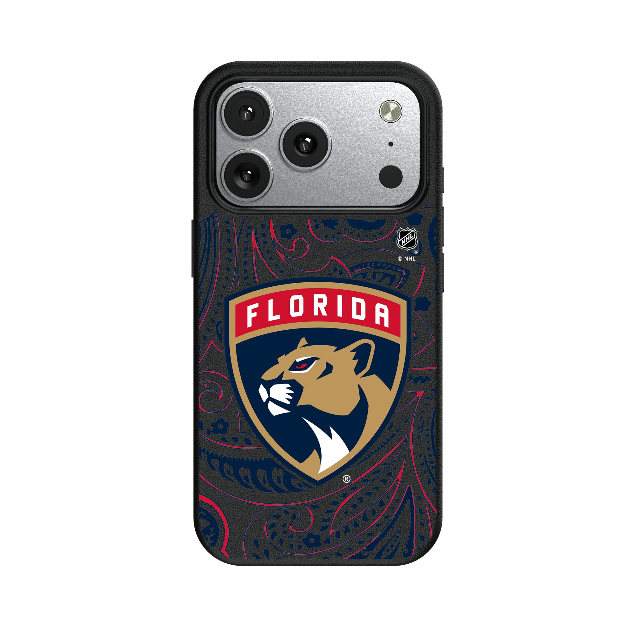 Florida Panthers Paisley iPhone MagSafe Compatible Phone Case for Apple iPhone#Device_iPhone 17 Pro