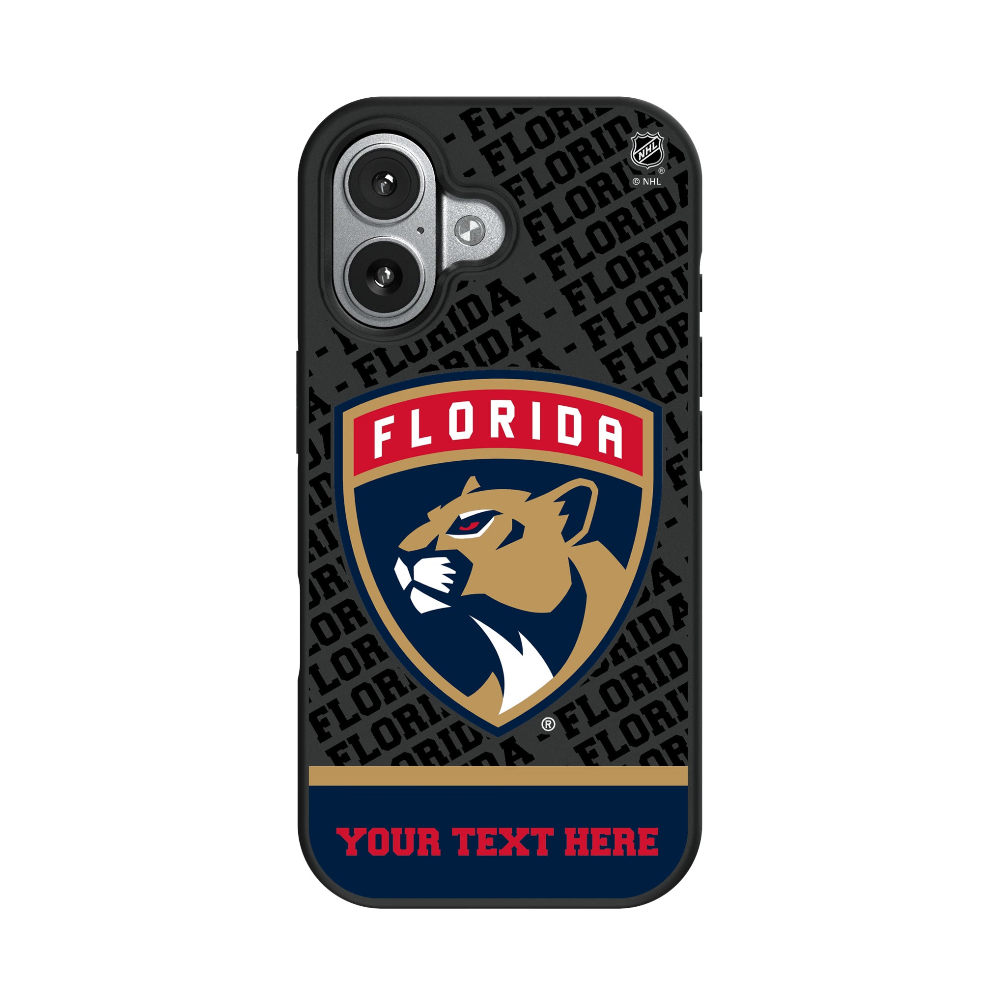 Florida Panthers Personalized EndZone Plus iPhone Bump Phone Case for Apple iPhone#Device_iPhone 17