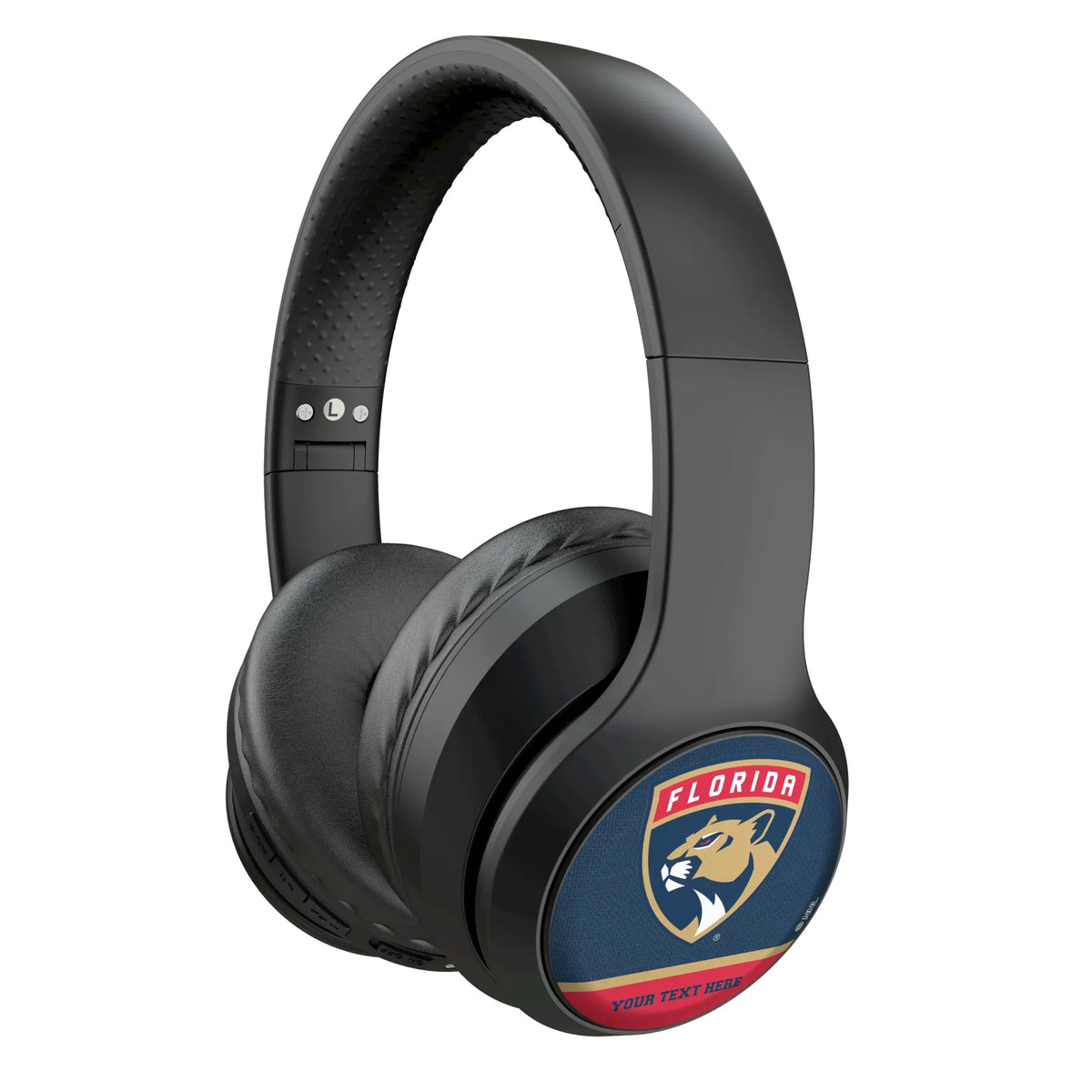 Florida Panthers Personalized Endzone Solid Wireless Over-Ear Headphones With Case