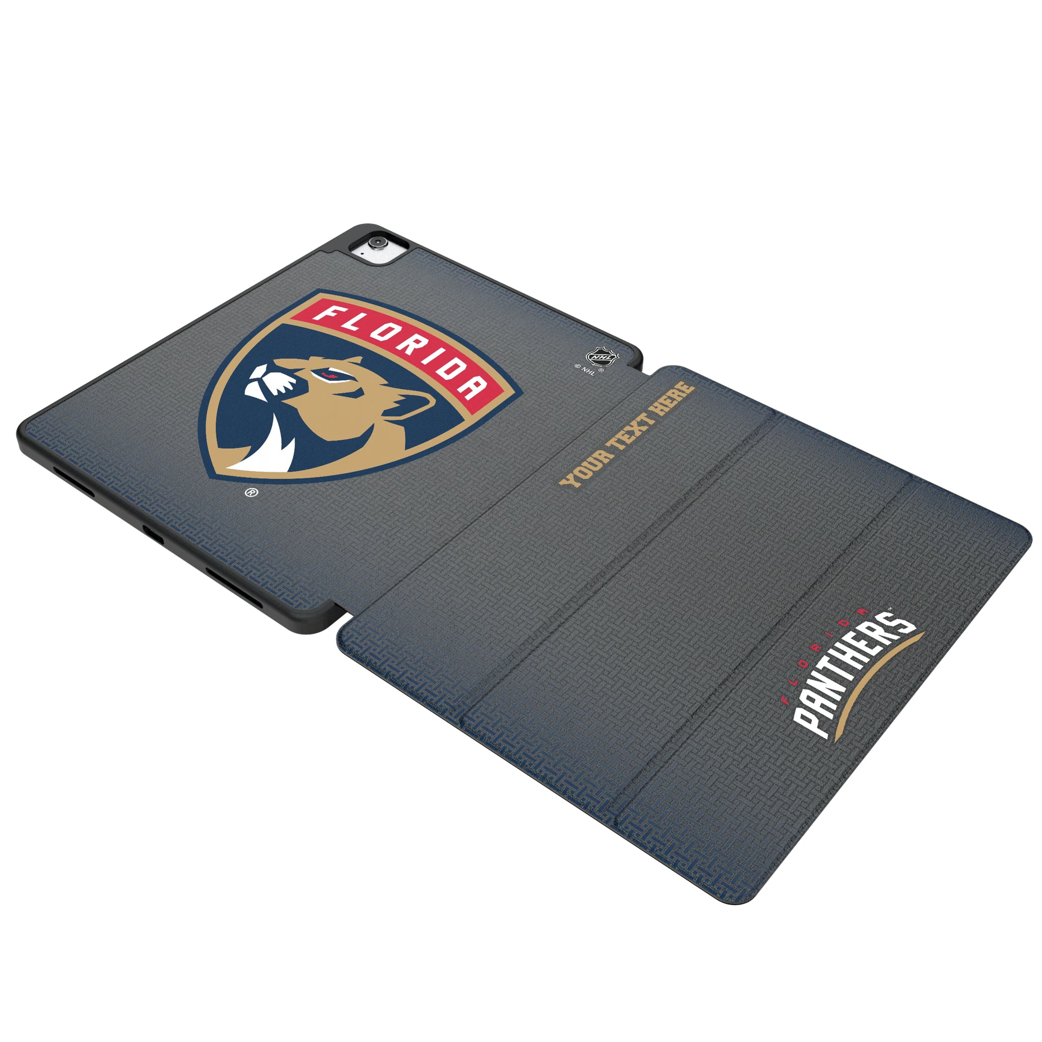 Florida Panthers Personalized Linen iPad Tablet Case for Apple iPad
