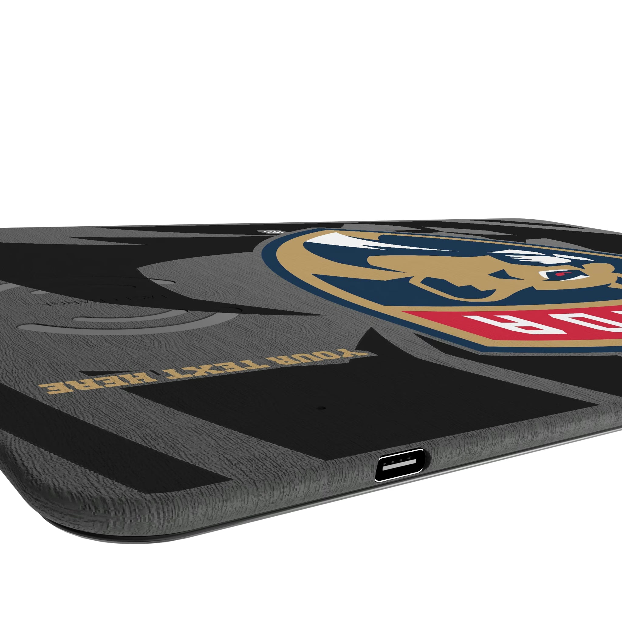 Florida Panthers Personalized Tilt 15-Watt Wireless Charger and Mouse Pad