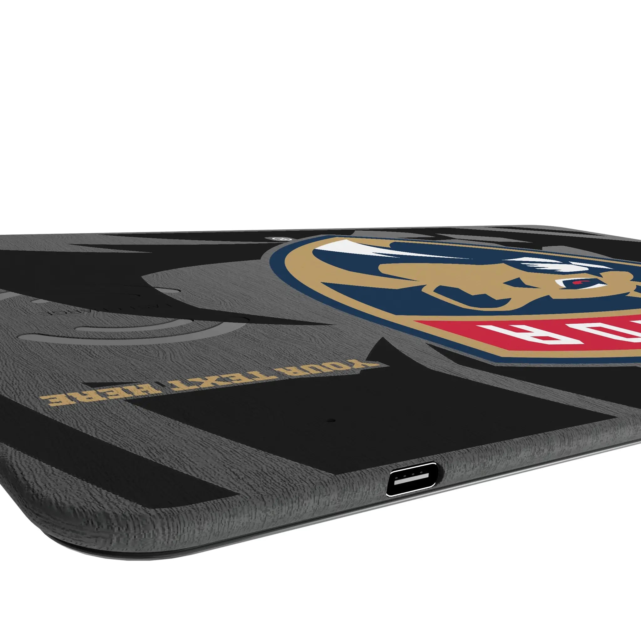 Florida Panthers Personalized Tilt 15-Watt Wireless Charger and Mouse Pad