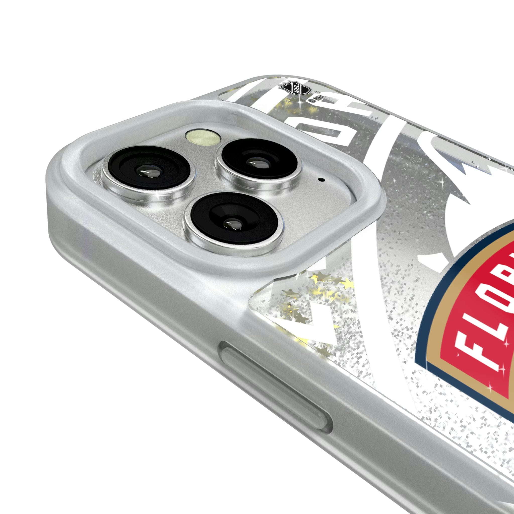 Florida Panthers Personalized Tilt iPhone Glitter Phone Case for Apple iPhone - Detail#Device_iPhone 16 Pro