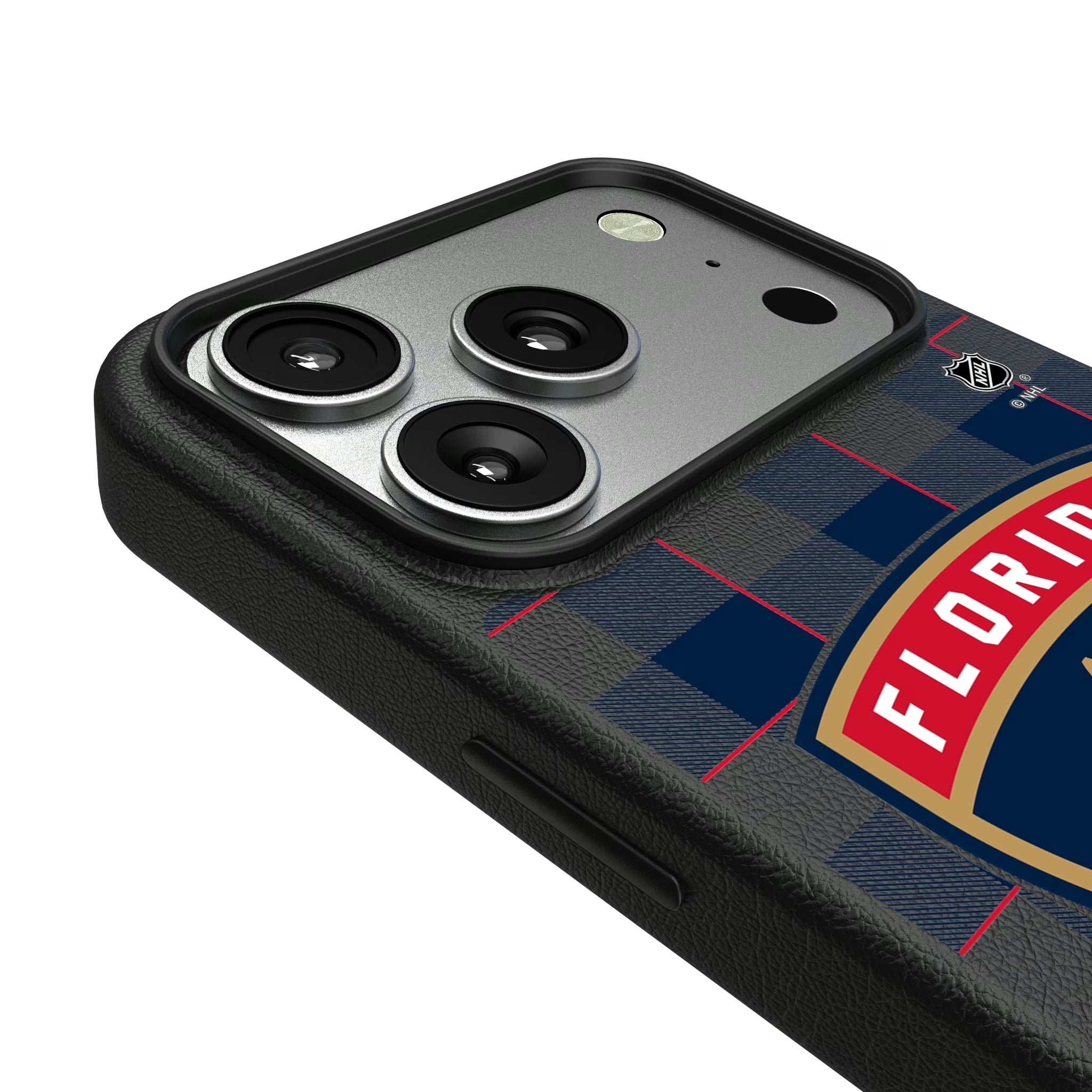 Florida Panthers Plaid iPhone MagSafe Compatible Phone Case for Apple iPhone - Detail#Device_iPhone 17 Pro