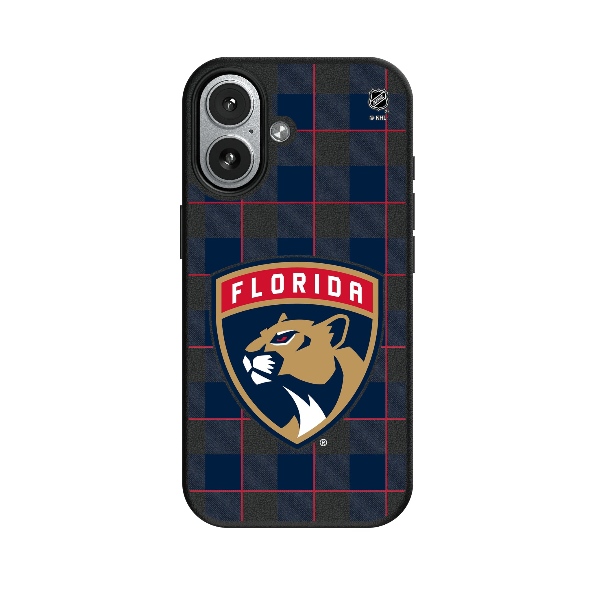 Florida Panthers Plaid iPhone MagSafe Compatible Phone Case for Apple iPhone#Device_iPhone 17