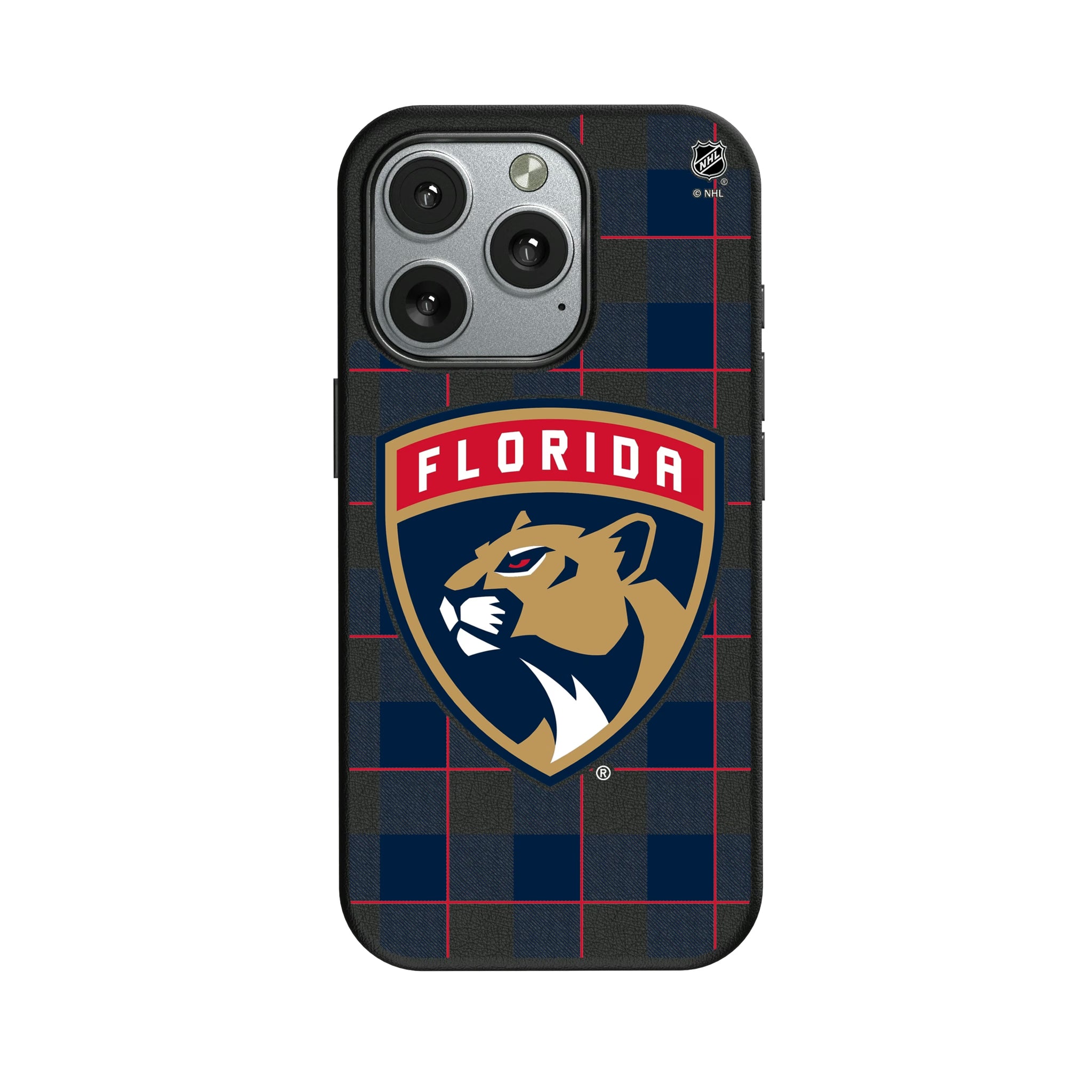 Florida Panthers Plaid iPhone MagSafe Compatible Phone Case for Apple iPhone