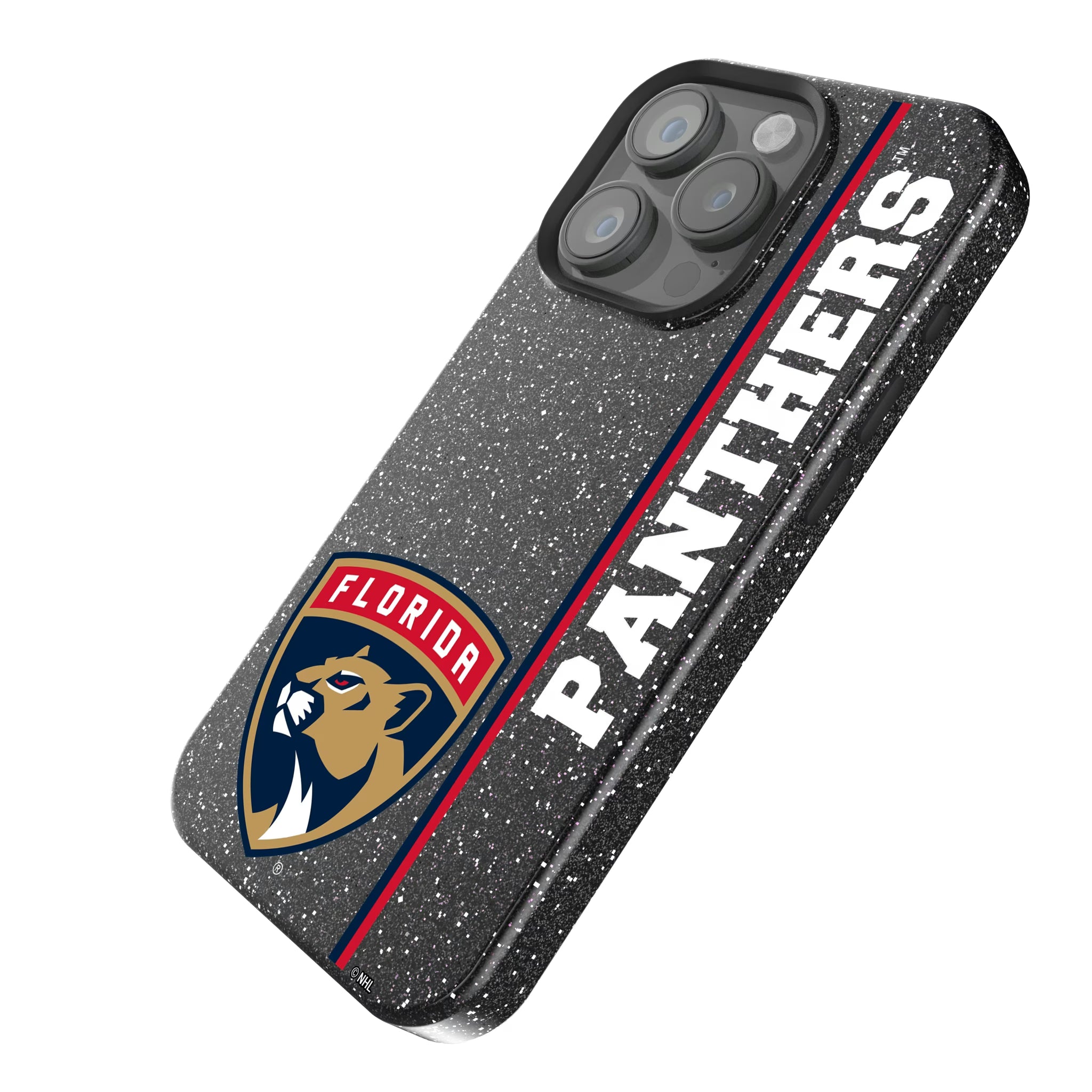 Florida Panthers Sidebar iPhone Bling Phone Case for Apple iPhone - Isometric View