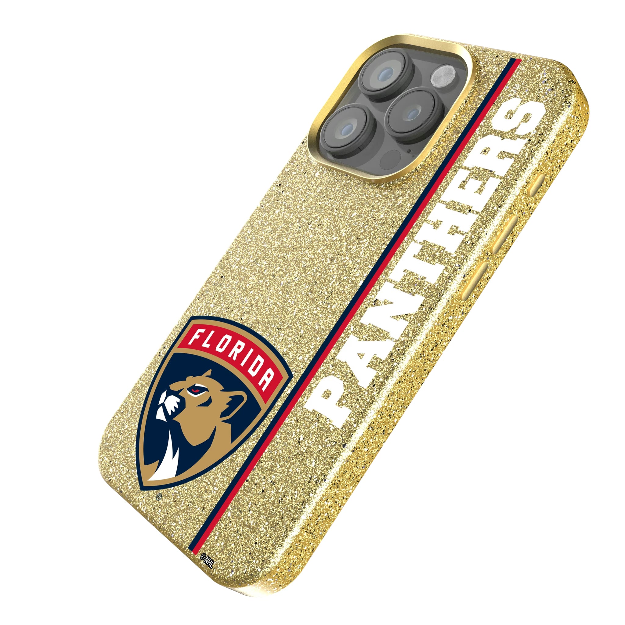 Florida Panthers Sidebar iPhone Bling Phone Case for Apple iPhone - Isometric View