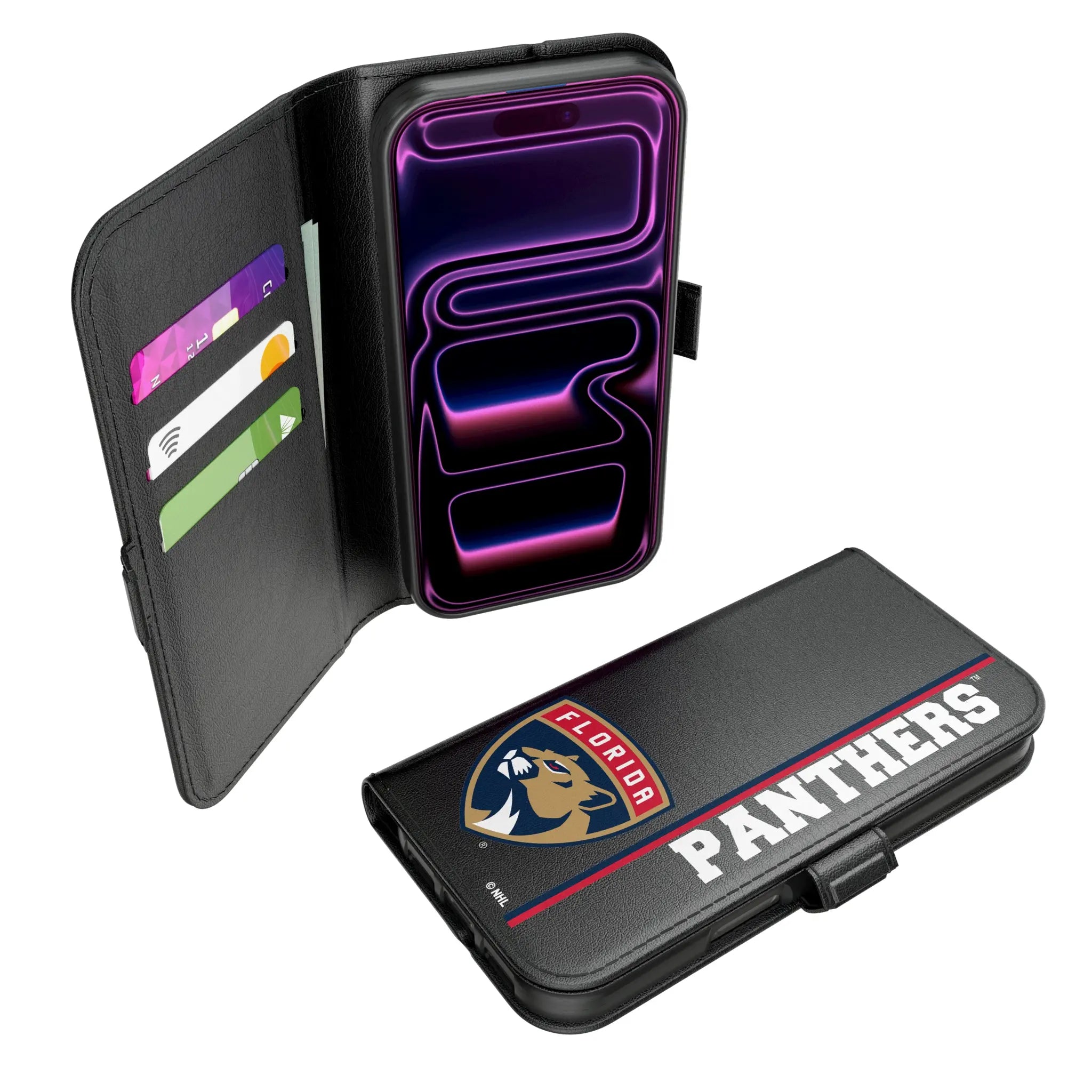 Florida Panthers Sidebar iPhone Folio Phone Case for Apple iPhone#Device_iPhone 17 Pro
