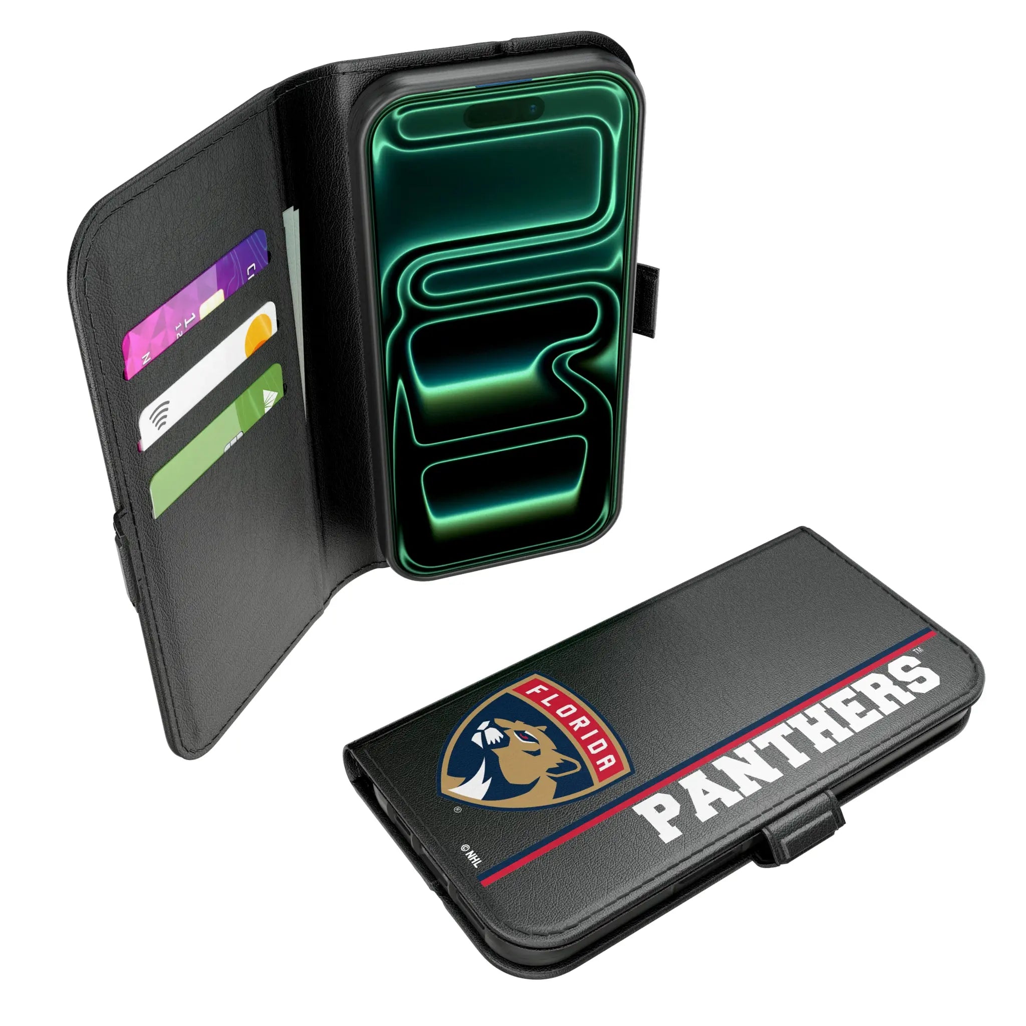 Florida Panthers Sidebar iPhone Folio Phone Case for Apple iPhone#Device_iPhone 17
