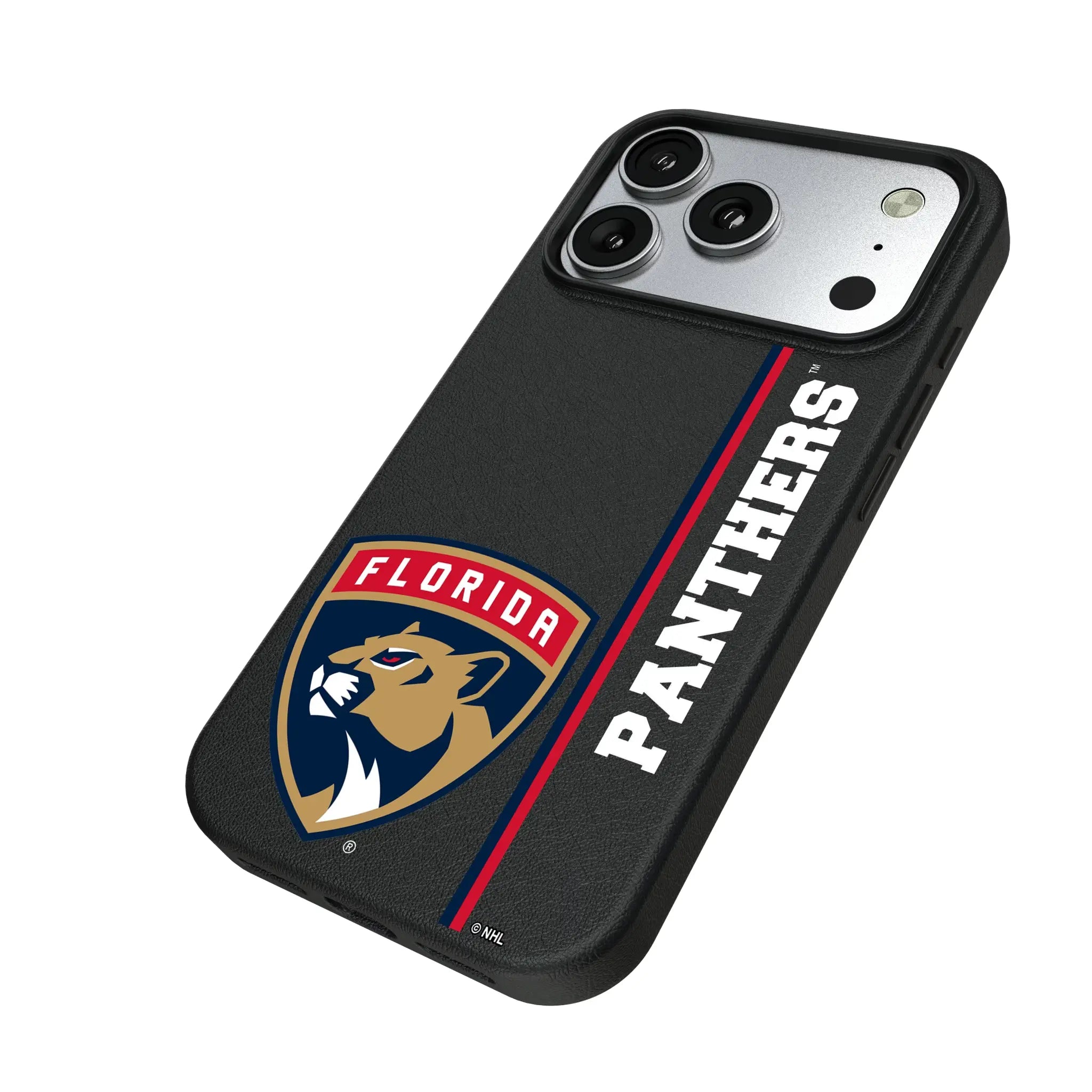 Florida Panthers Sidebar iPhone MagSafe Compatible Phone Case for Apple iPhone - Isometric View#Device_iPhone 17 Pro