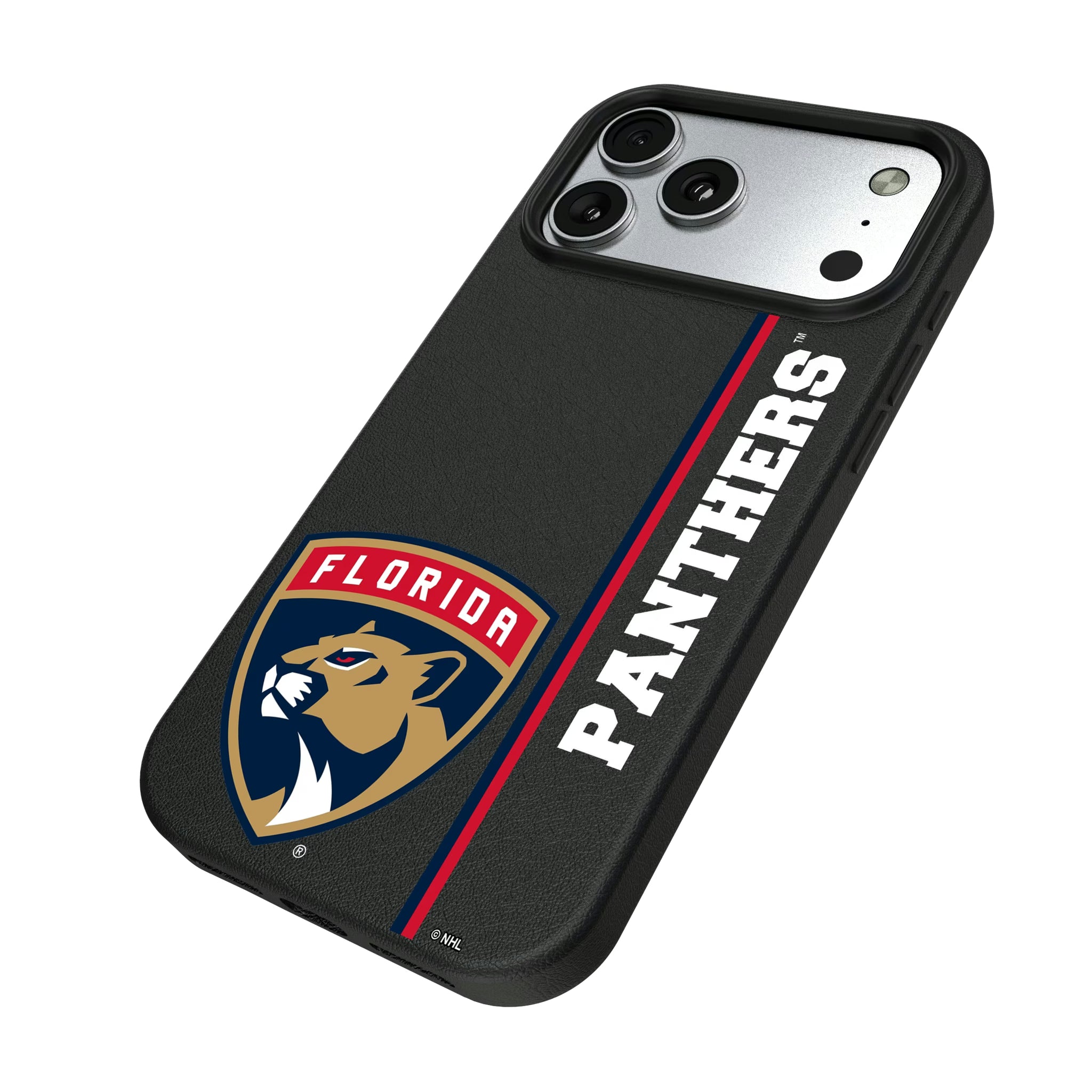 Florida Panthers Sidebar iPhone MagSafe Compatible Phone Case for Apple iPhone - Isometric View#Device_iPhone 17 Pro Max