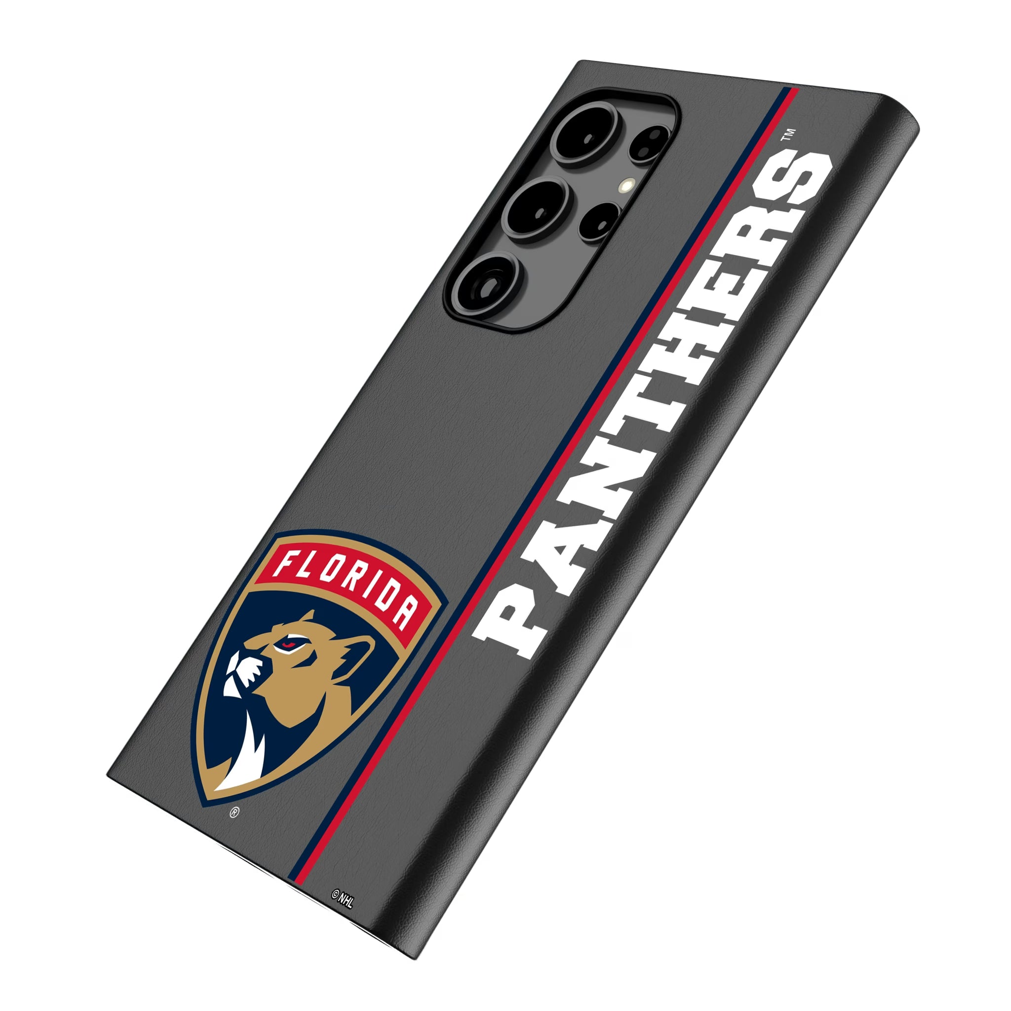 Florida Panthers Sidebar Galaxy MagSafe Compatible Phone Case for Samsung Galaxy - Isometric View