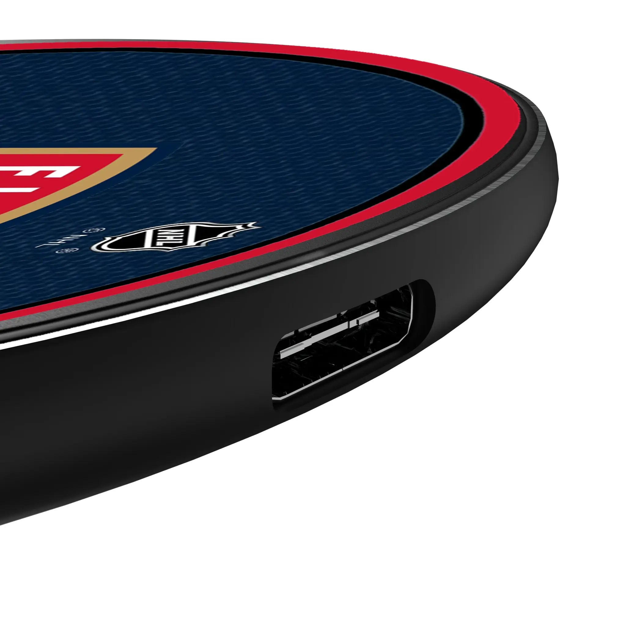Florida Panthers Stripe 15-Watt Wireless Charger - Detail
