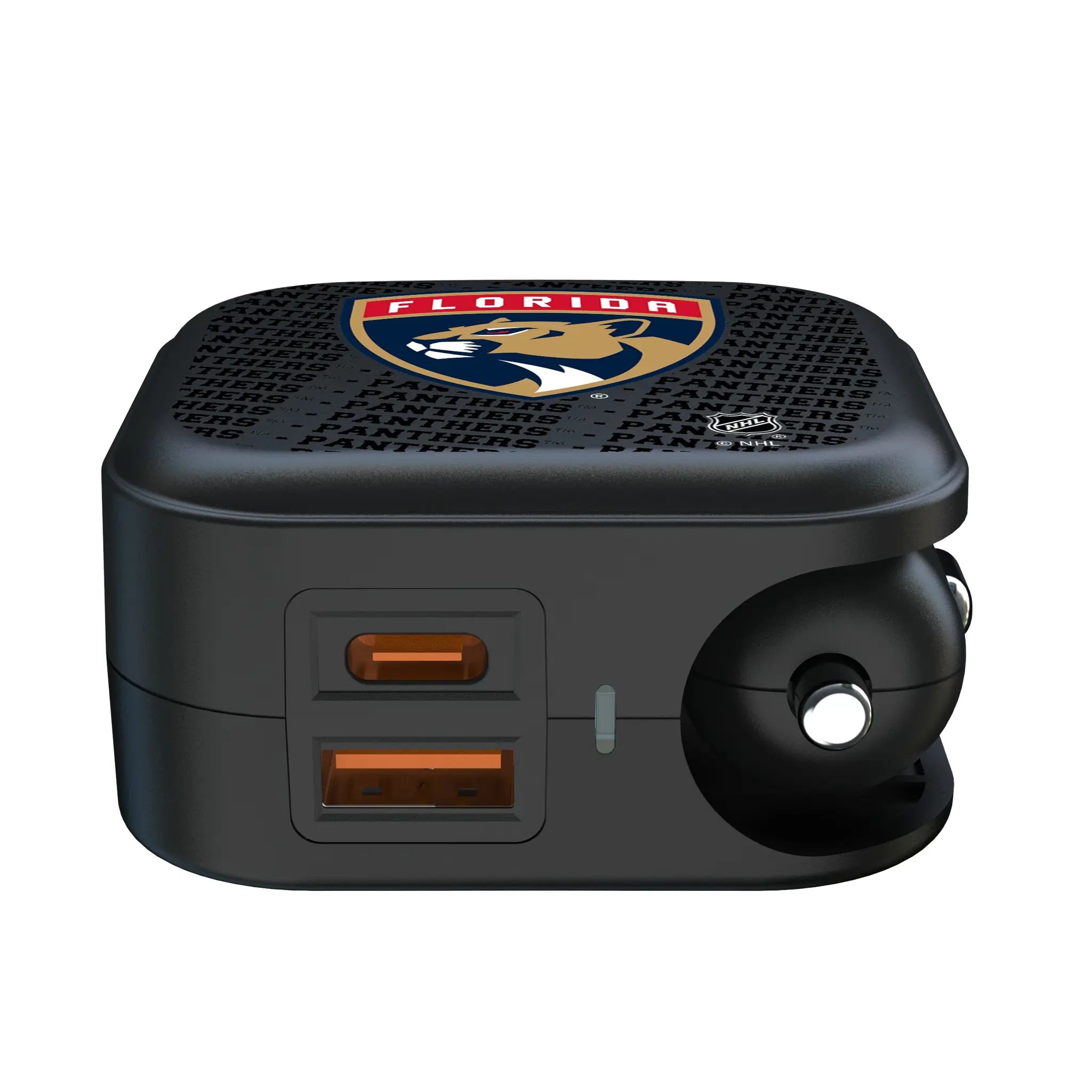 Florida Panthers Text Backdrop 2 in 1 USB A/C Charger