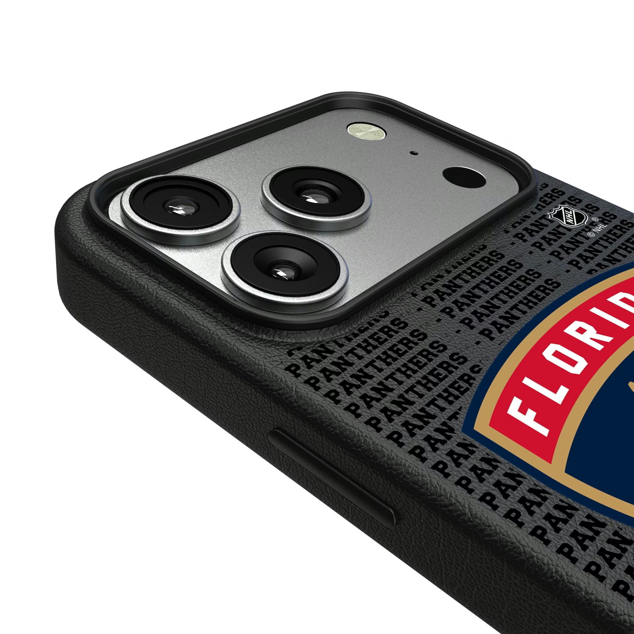 Florida Panthers Text Backdrop iPhone MagSafe Compatible Phone Case for Apple iPhone - Detail#Device_iPhone 17 Pro