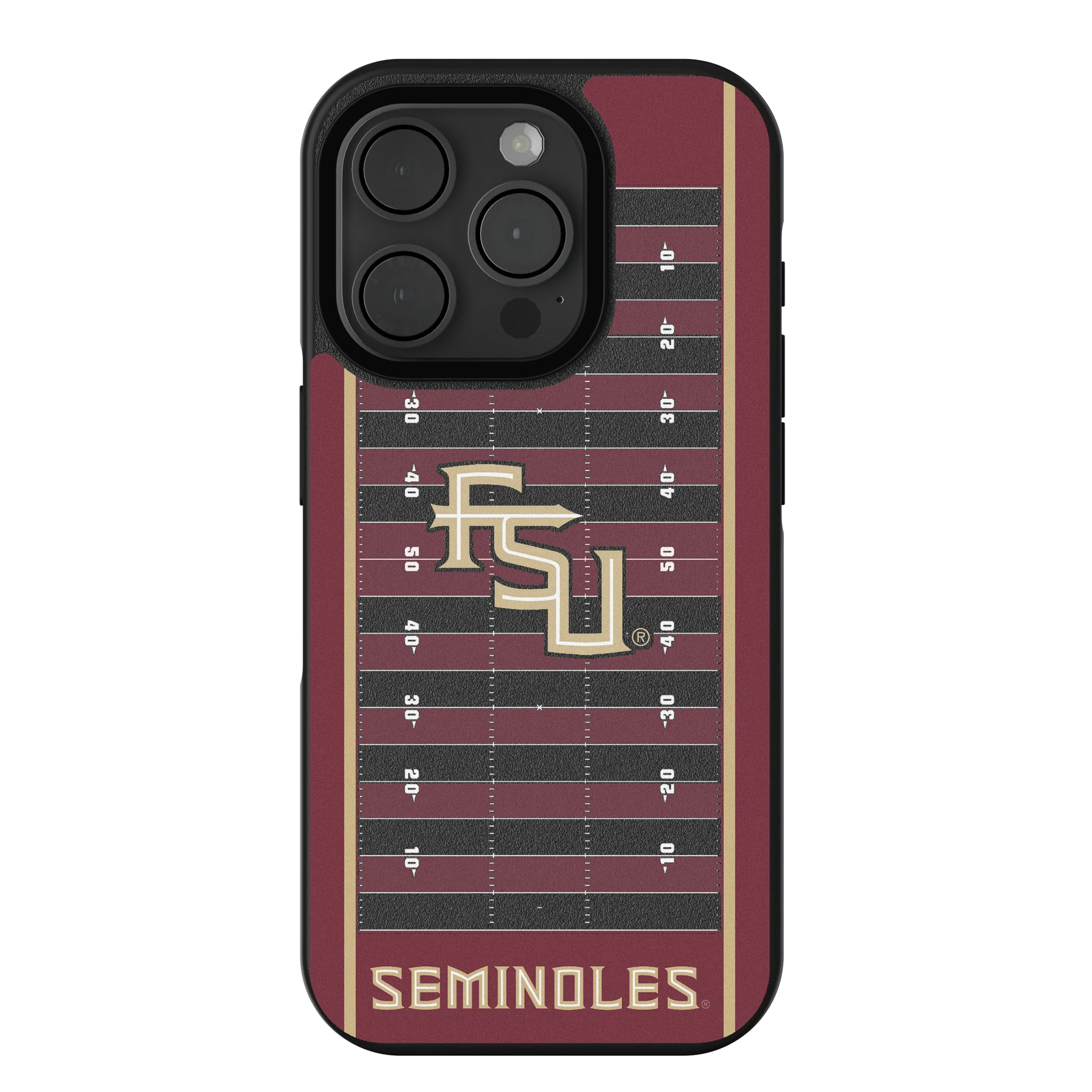 Florida State University Seminoles Athletic Wordmark Field iPhone Bump Phone Case for Apple iPhone