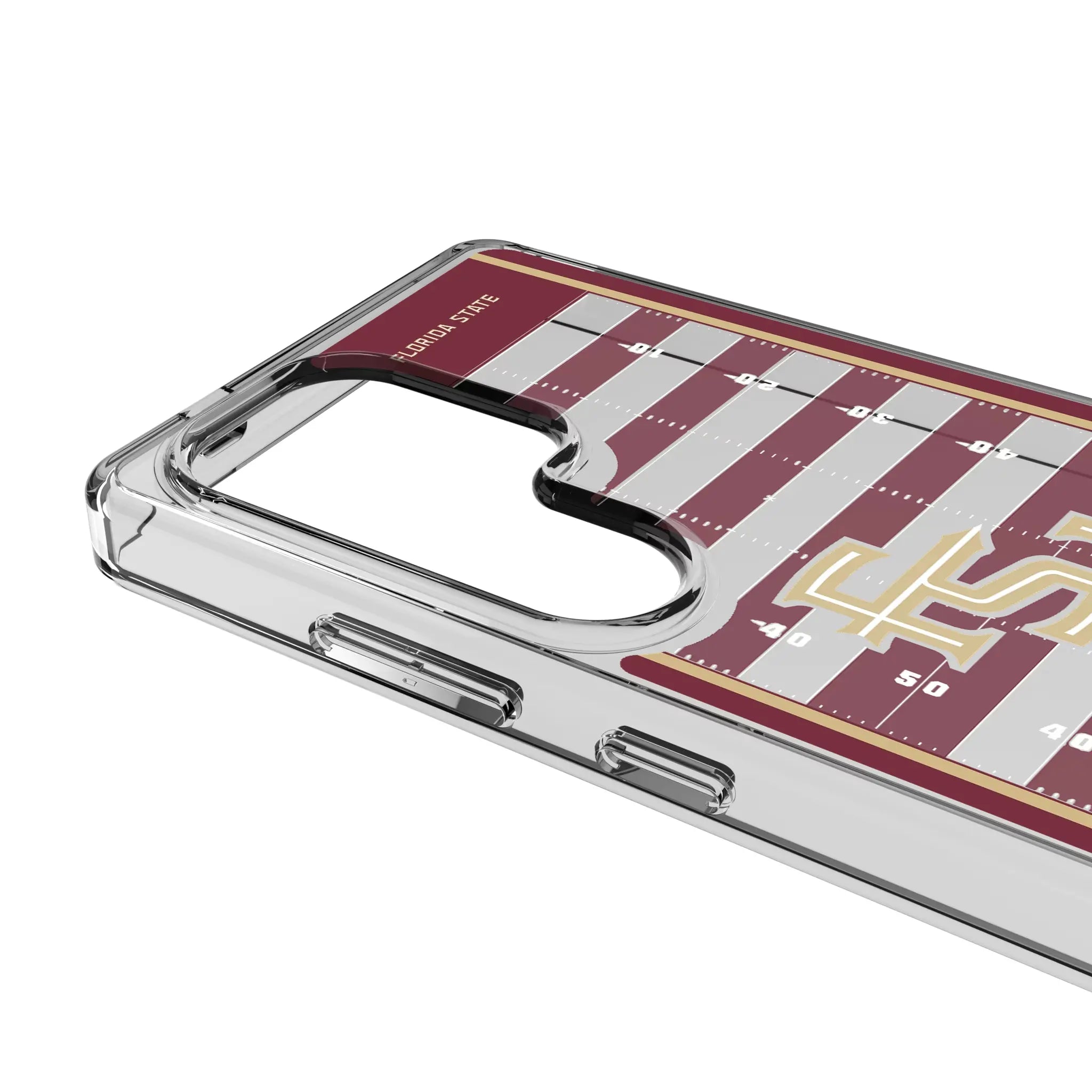 Florida State University Seminoles Athletic Wordmark Field Galaxy Clear Phone Case for Samsung Galaxy - Detail#Device_Galaxy S25 Ultra