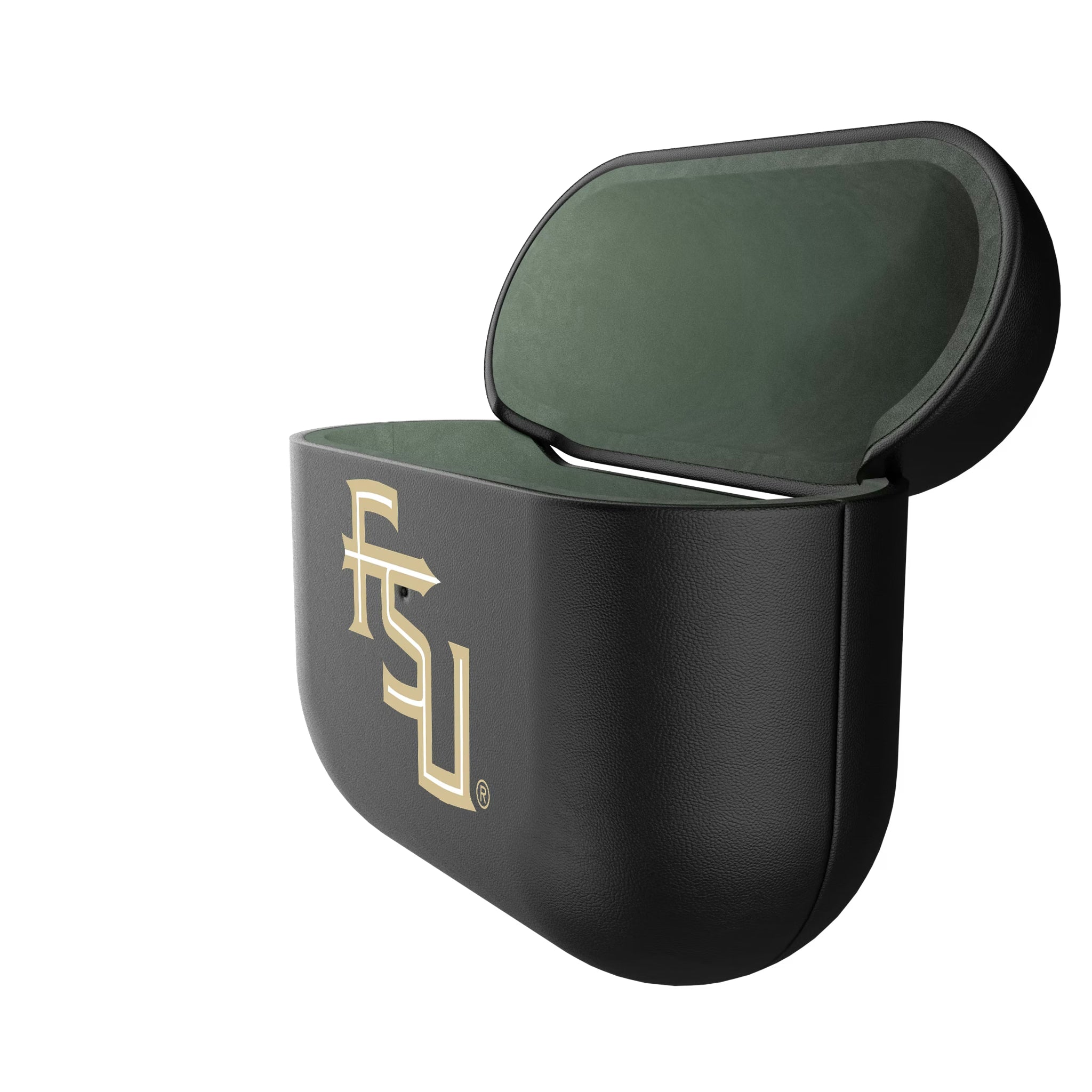 Florida State University Seminoles Athletic Wordmark Insignia AirPods AirPod Case Cover - Isometric View#Device_AirPods 3rd Gen