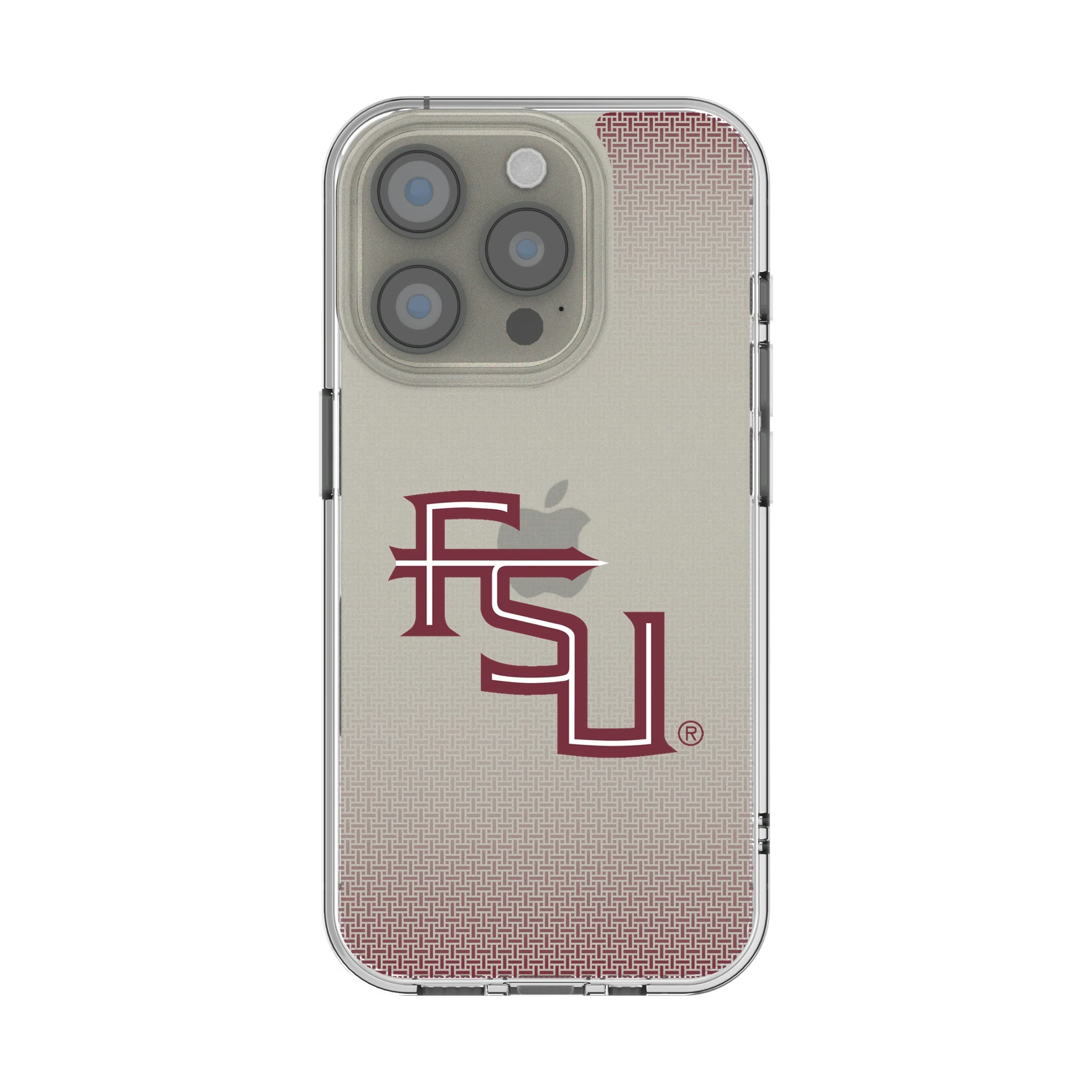 Florida State University Seminoles Athletic Wordmark Linen iPhone Clear Phone Case for Apple iPhone